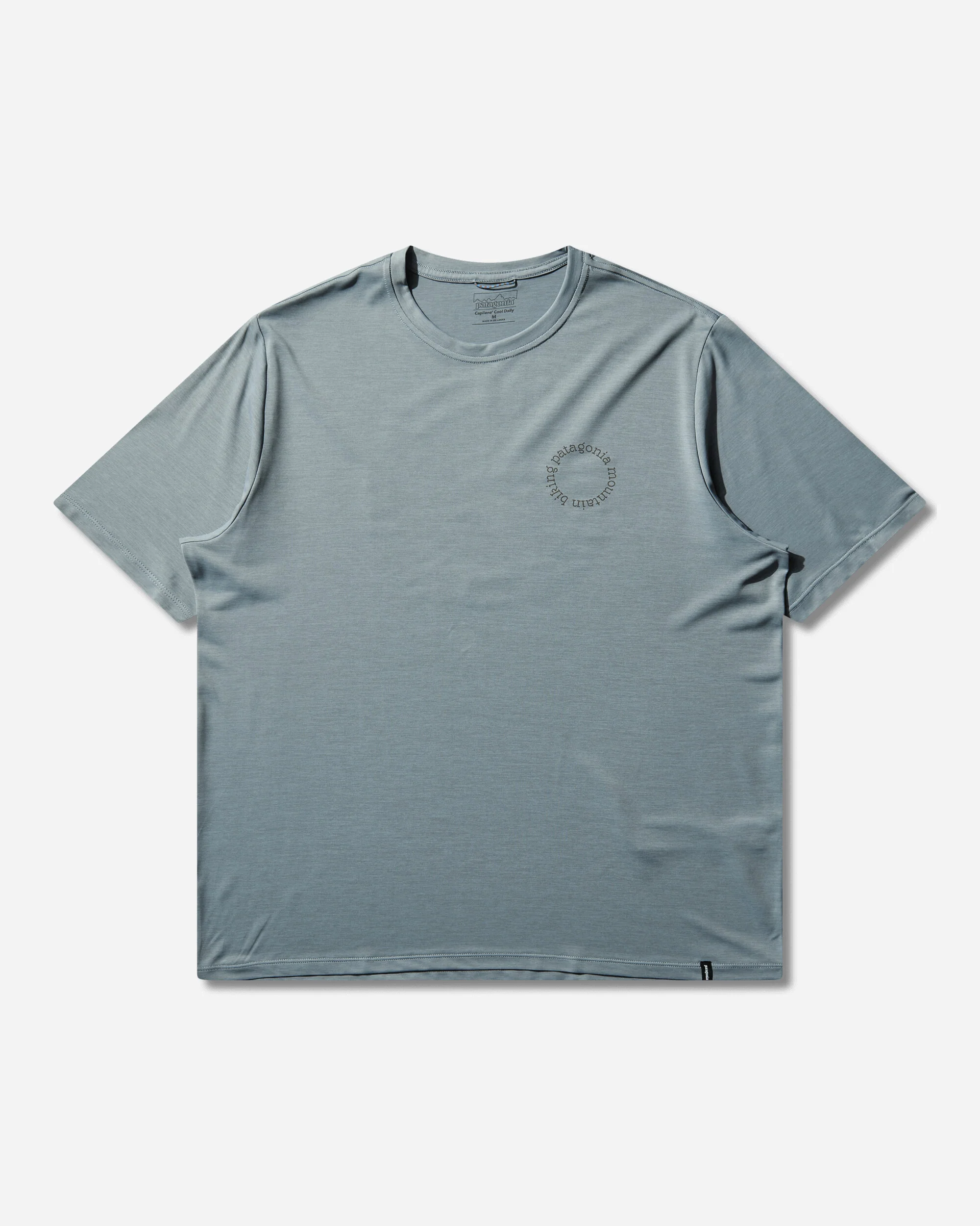 Men's Capilene Cool Daily Shirt Spoke Stencil Blue Sage