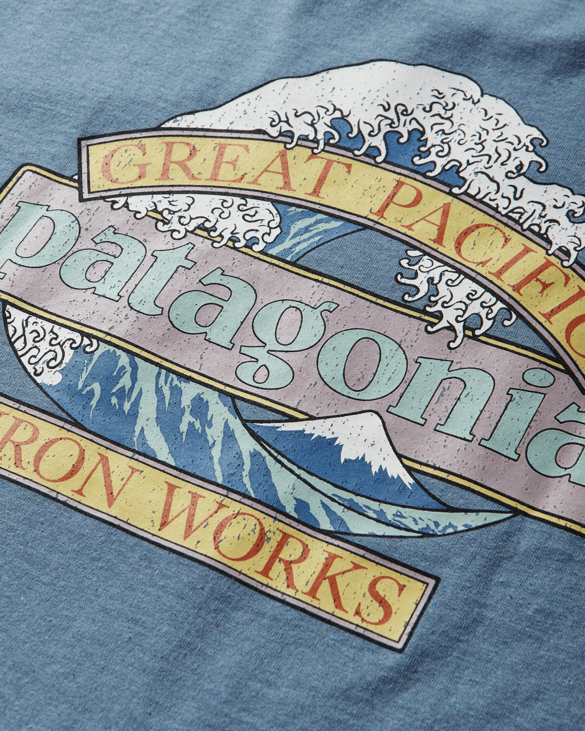 Men's Great Waves Responsibili T-Shirt Shore Blue - Image 3