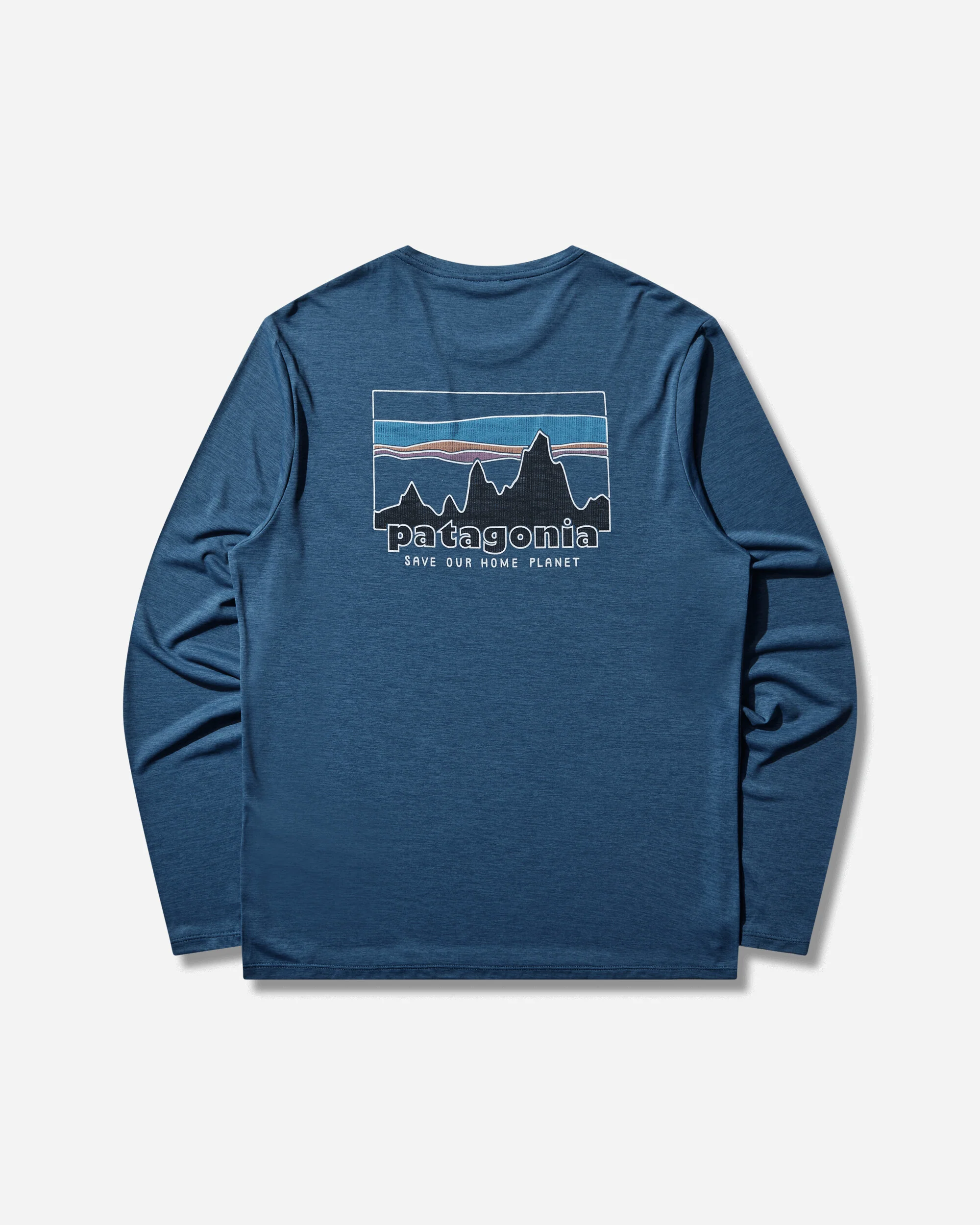 Men's Capilene Cool Daily Longsleeve Shirt '73 Skyline Clement Blue - Image 2