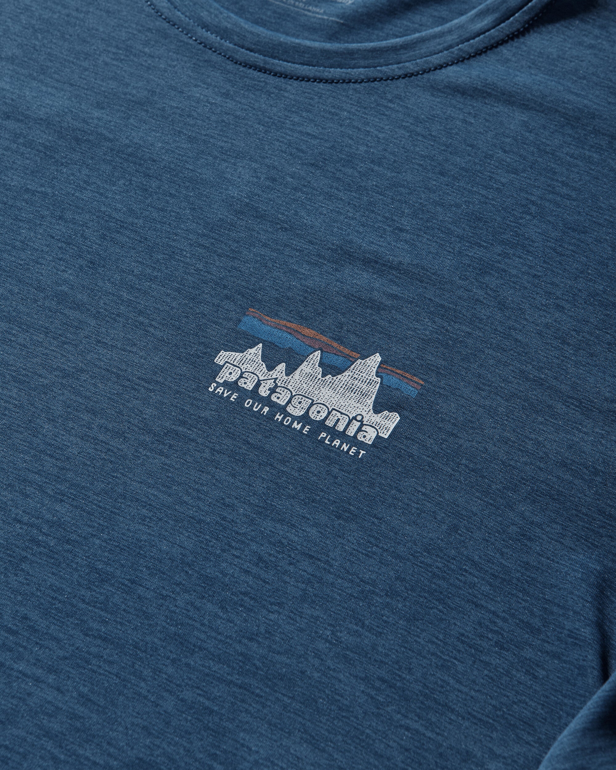 Men's Capilene Cool Daily Longsleeve Shirt '73 Skyline Clement Blue - Image 4