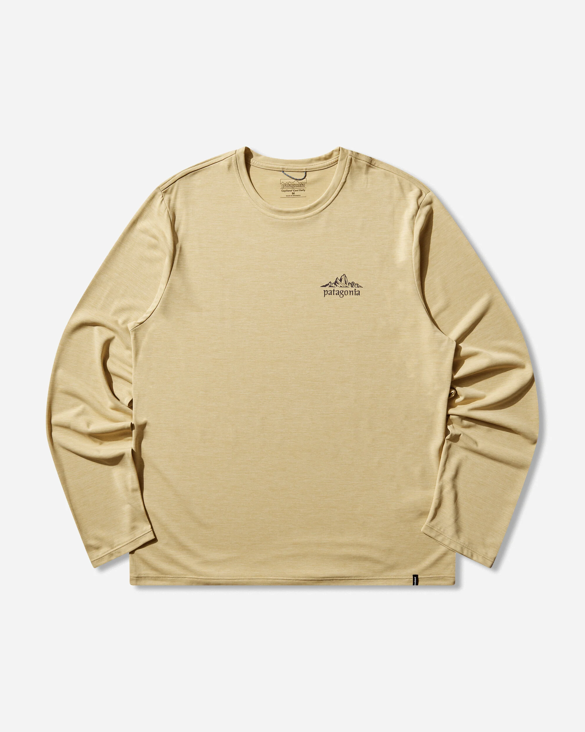 Men's Capilene Cool Daily Longsleeve Shirt Cloud Crag Limestone Yellow