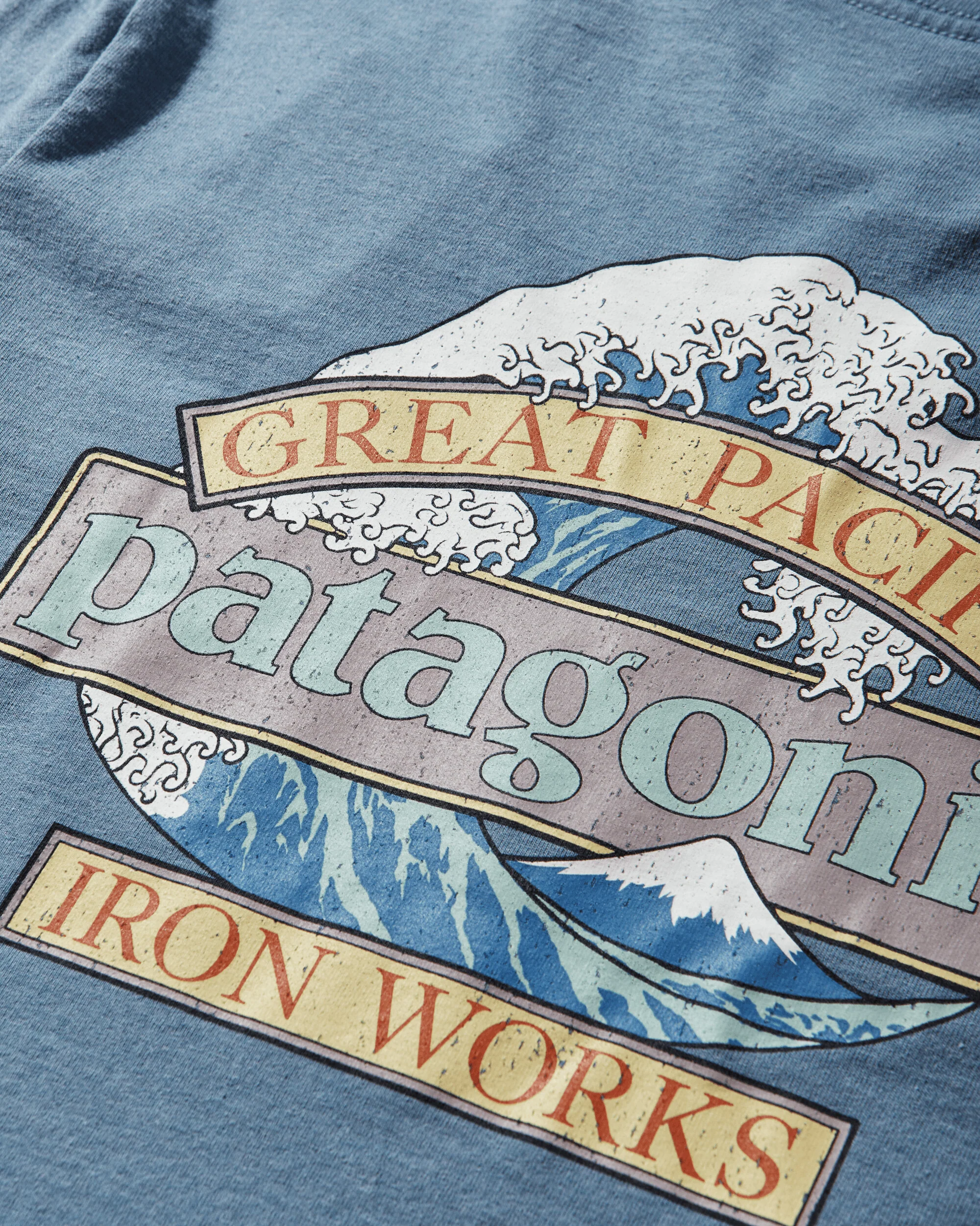 Men's Great Waves Responsibili Longsleeve T-Shirt Shore Blue - Image 3