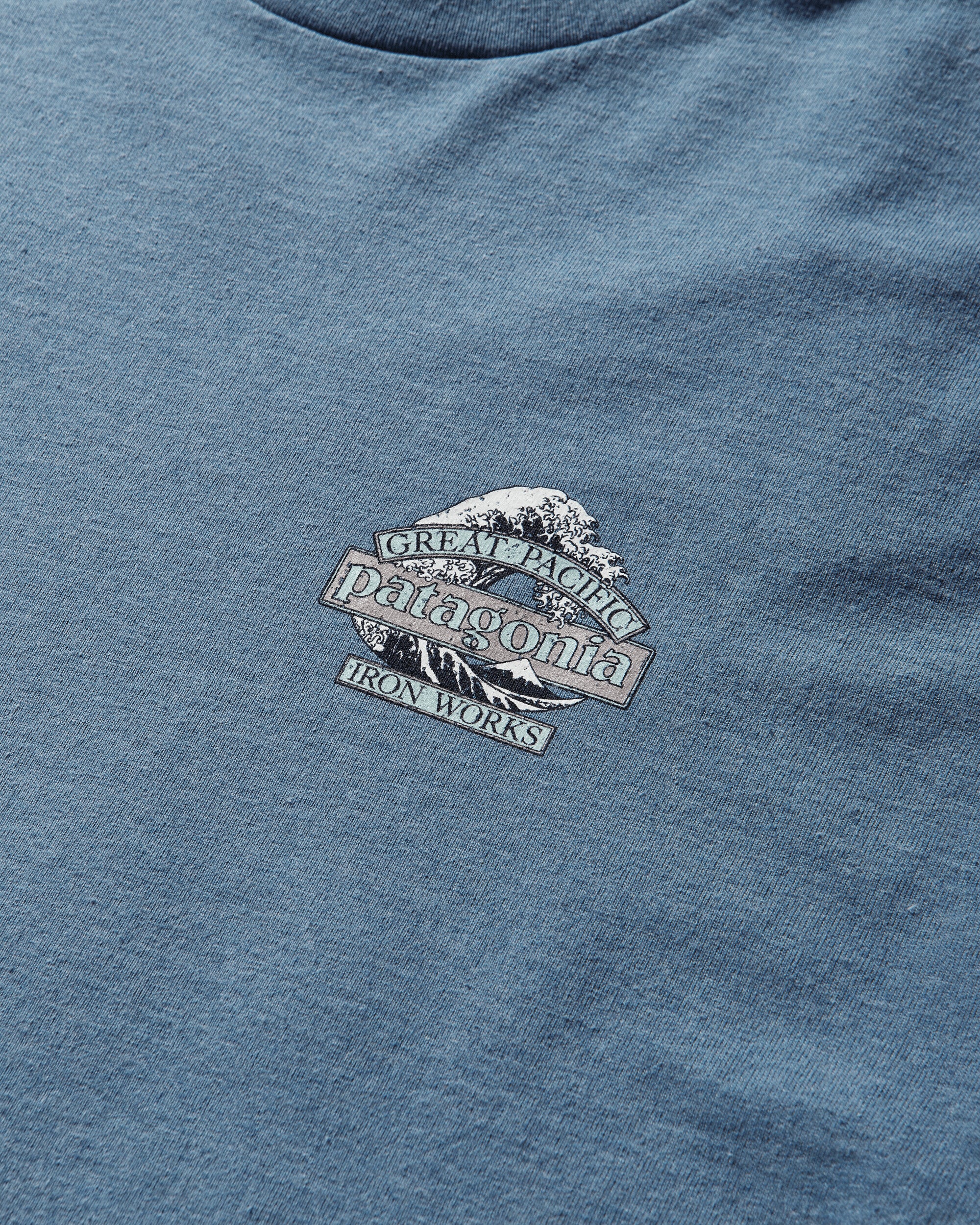 Men's Great Waves Responsibili Longsleeve T-Shirt Shore Blue - Image 4
