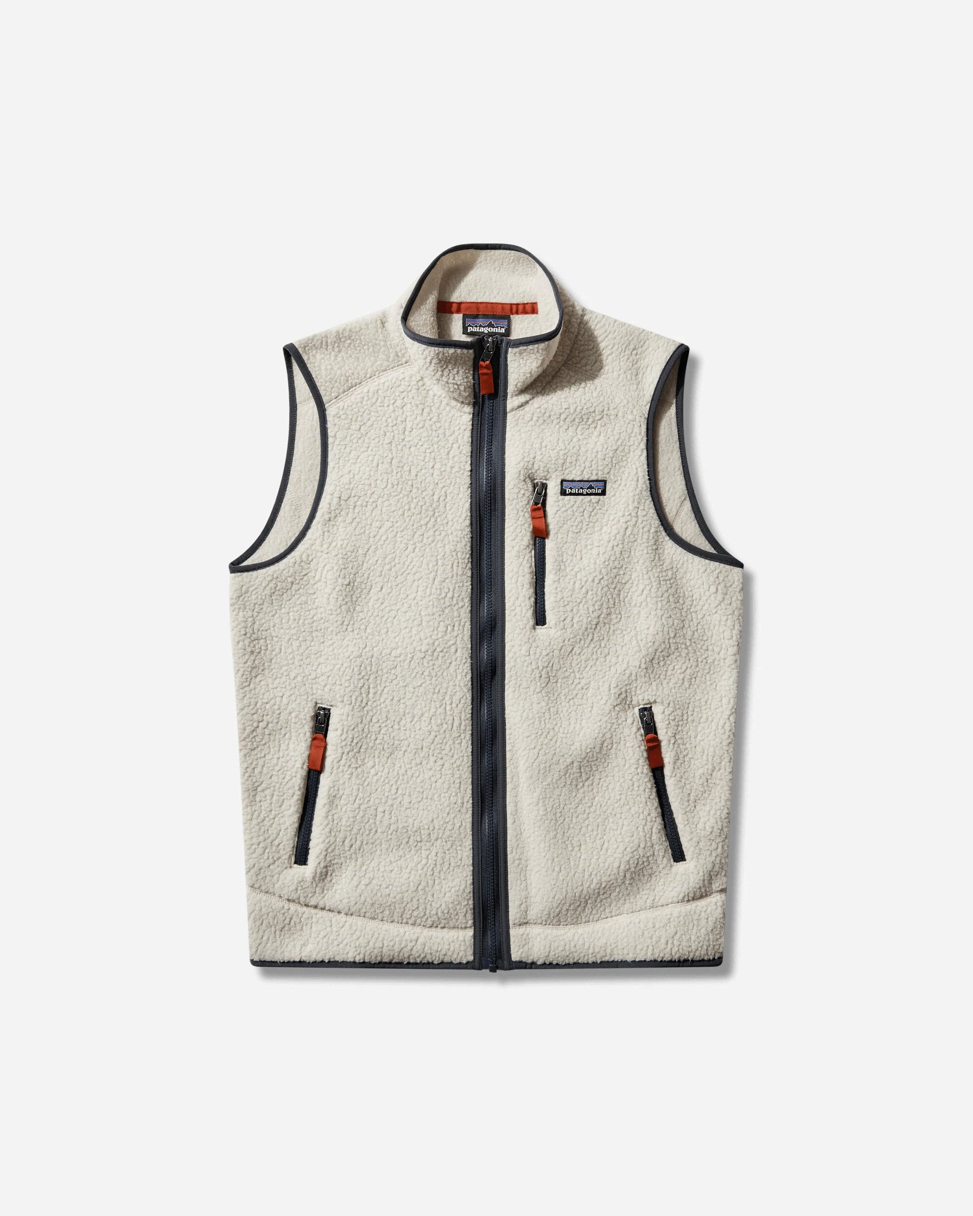 Men's Retro Pile Vest Pelican / Smolder Blue