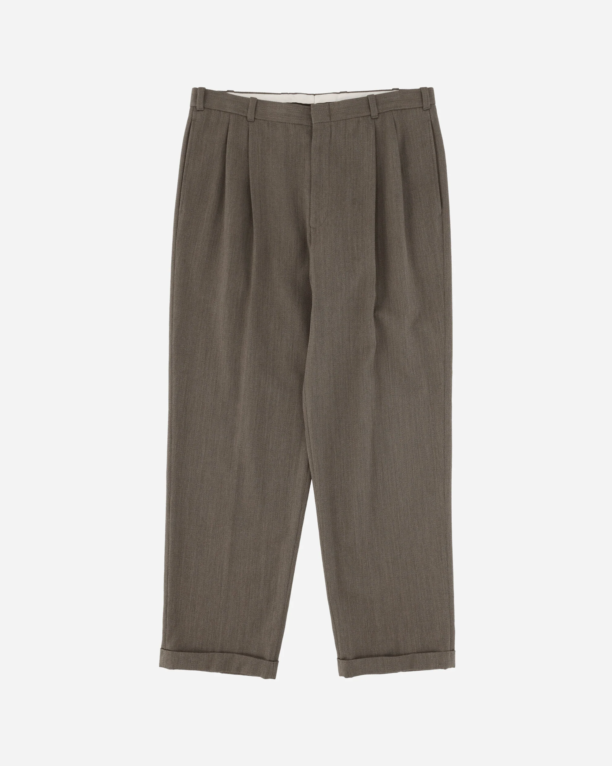 Men's Wool Trousers Brown