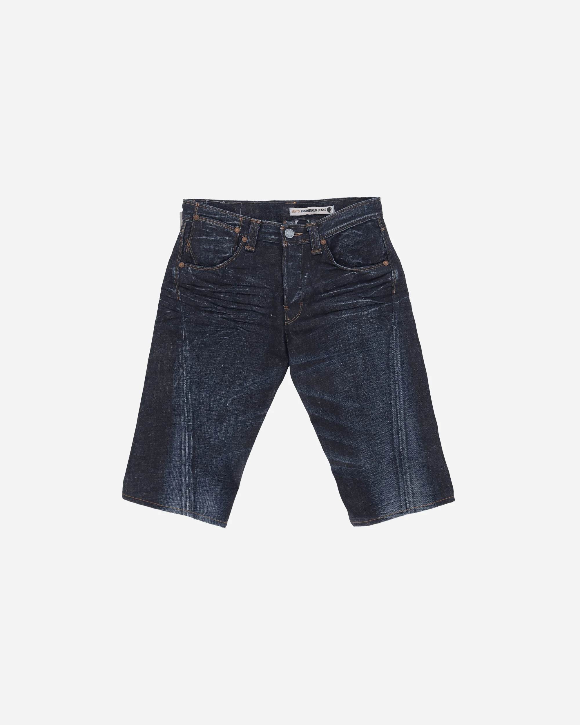 Men's Engineered Deadstock Denim Shorts Blue