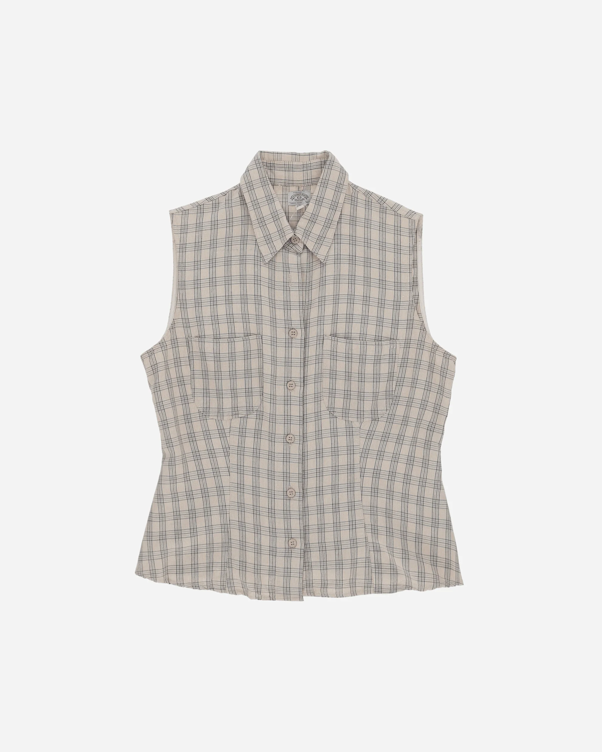 Women's Sleeveless Shirt Beige