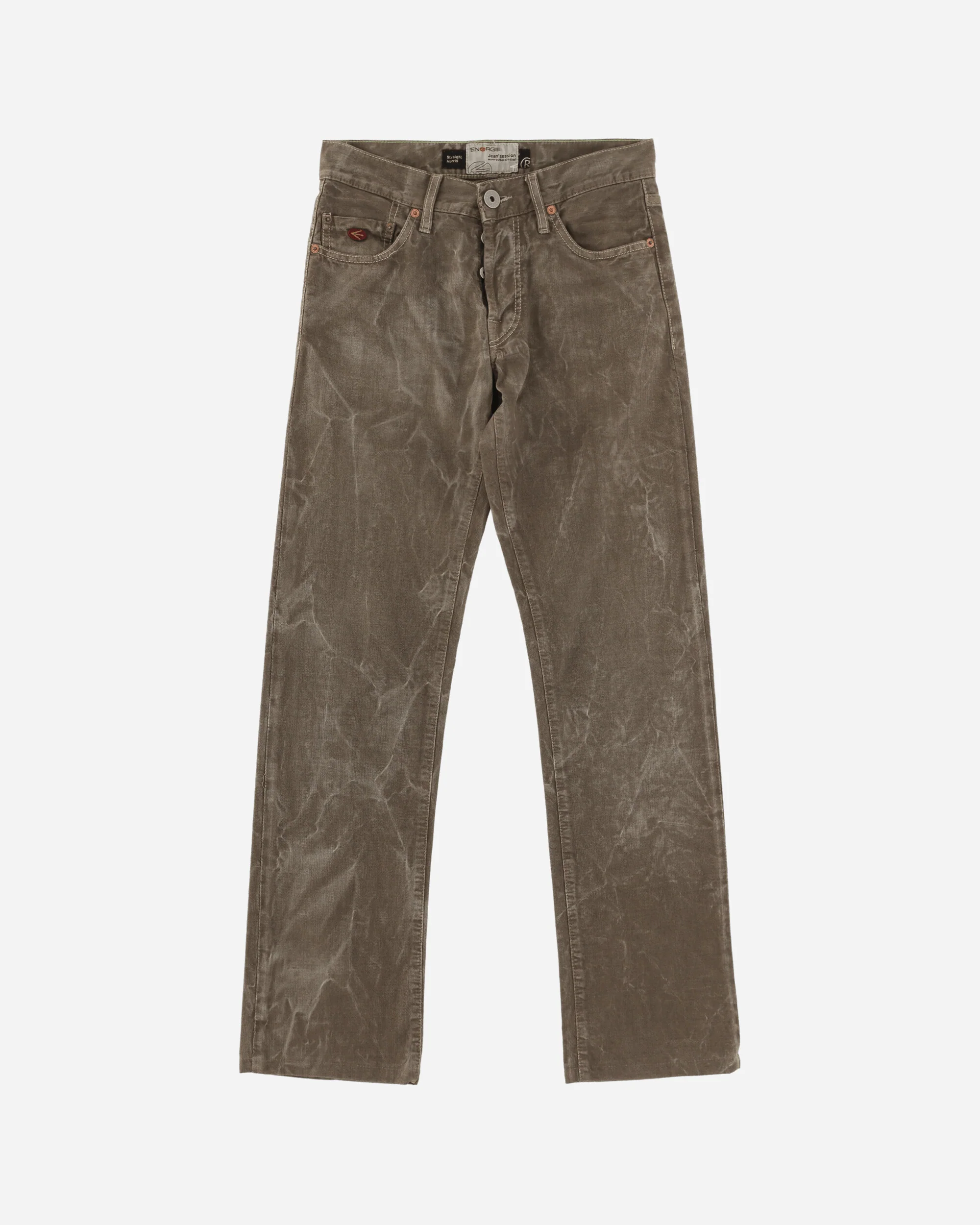 Women's Faded Jeans Brown