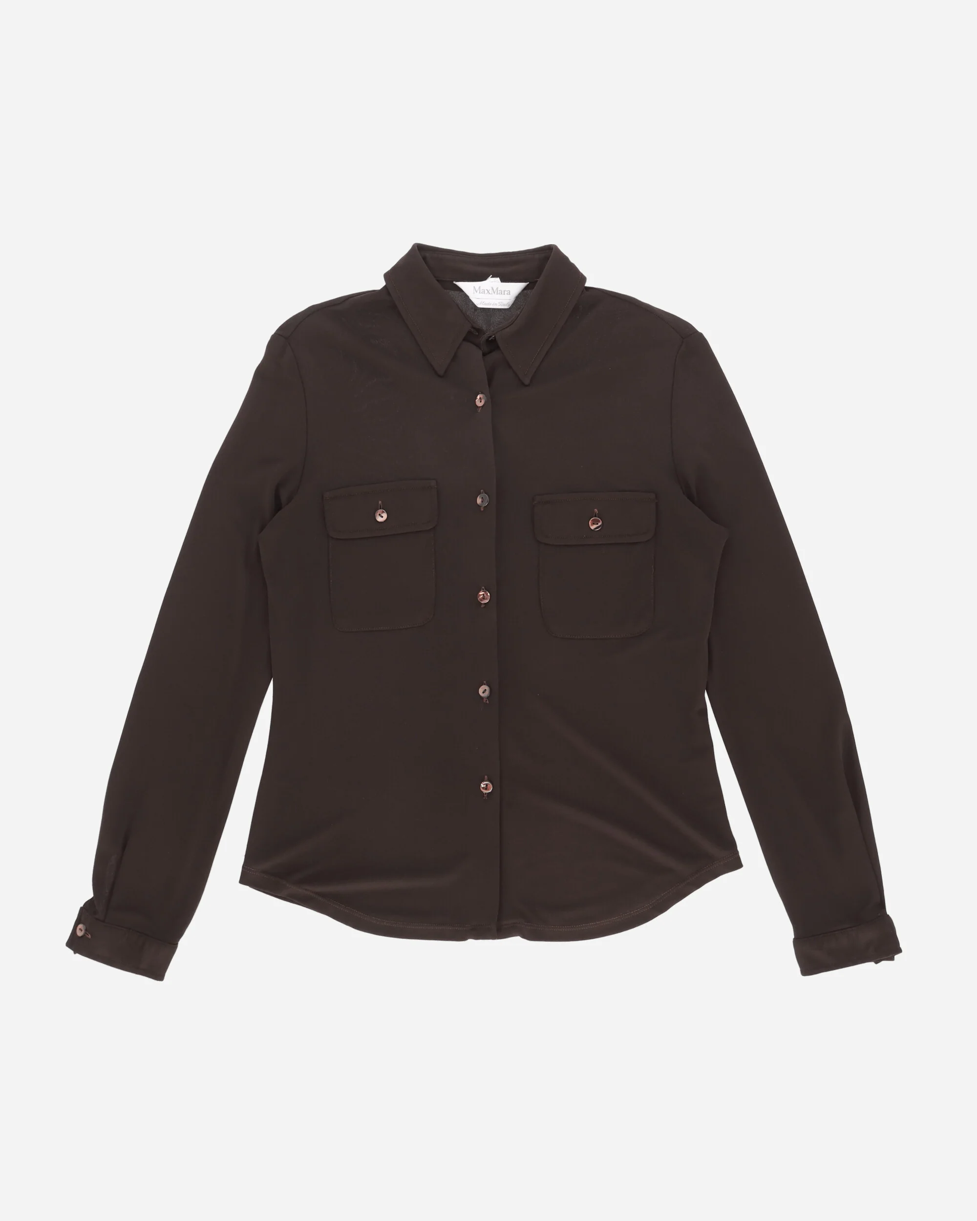 Women's Mesh Longsleeve Shirt Brown