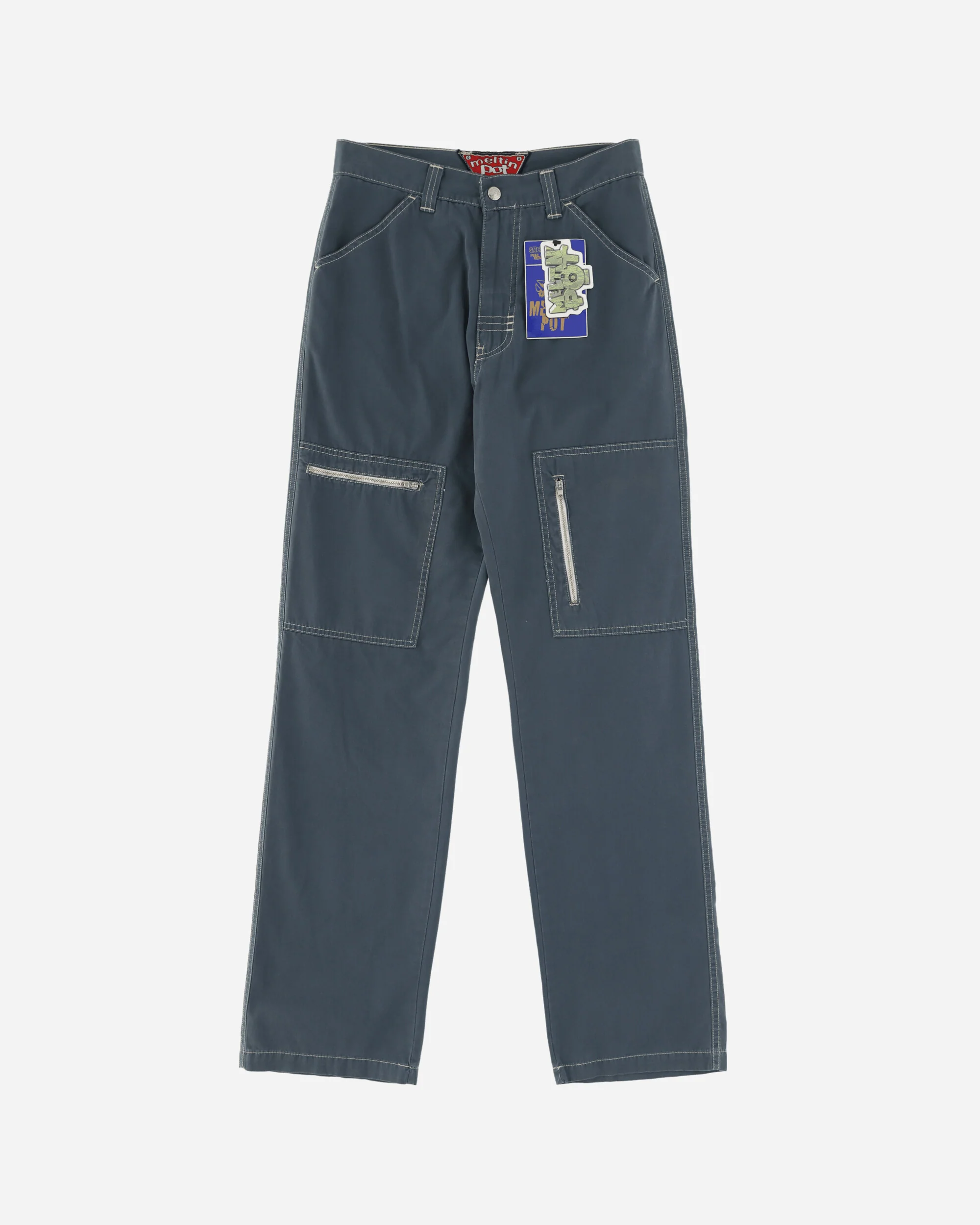 Women's Deadstock Cargo Trousers Grey