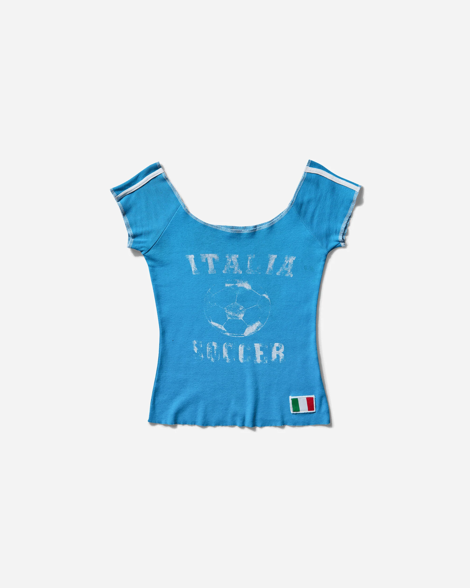 Women's Italia Soccer Top Blue