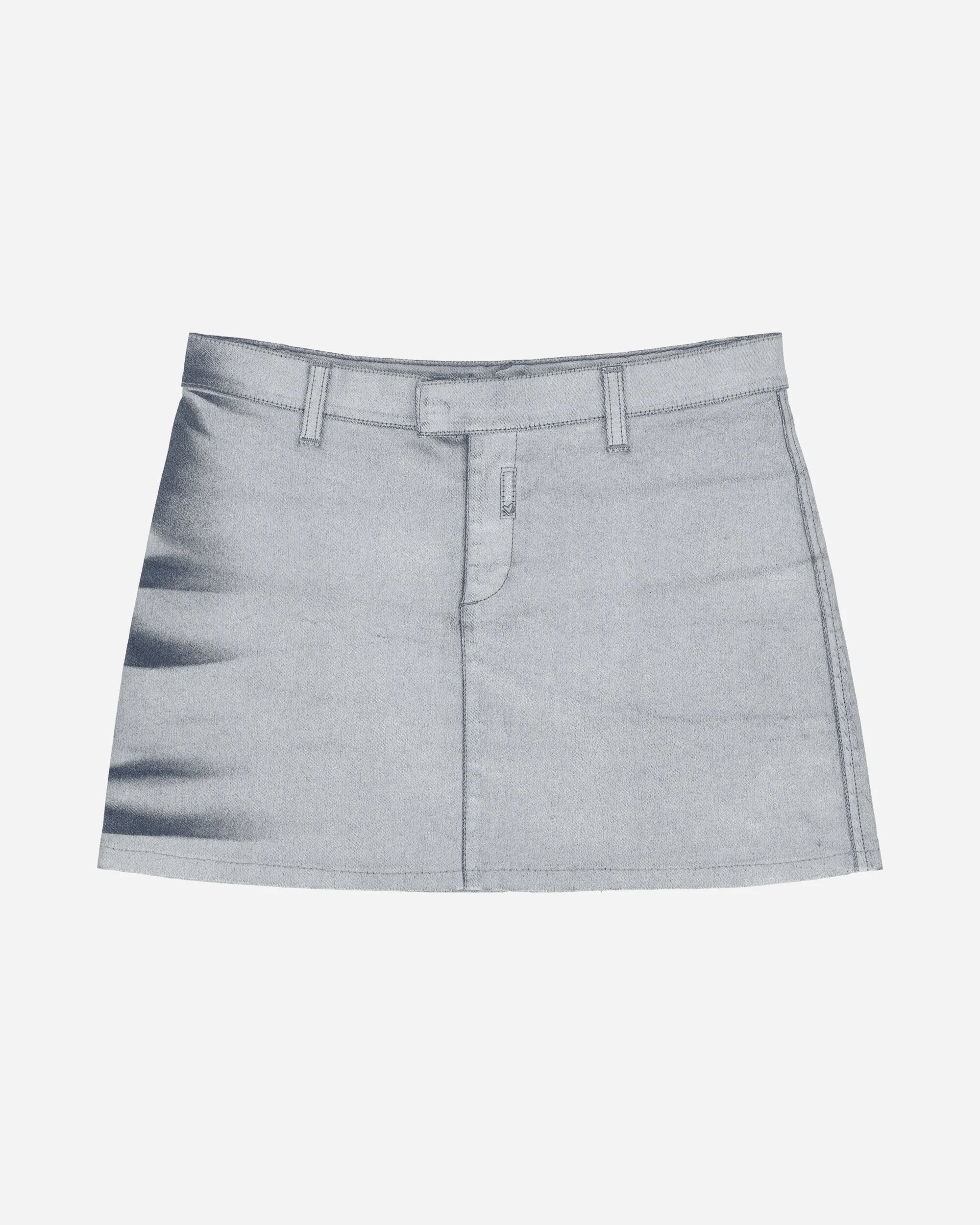 Women's Mini Skirt Silver