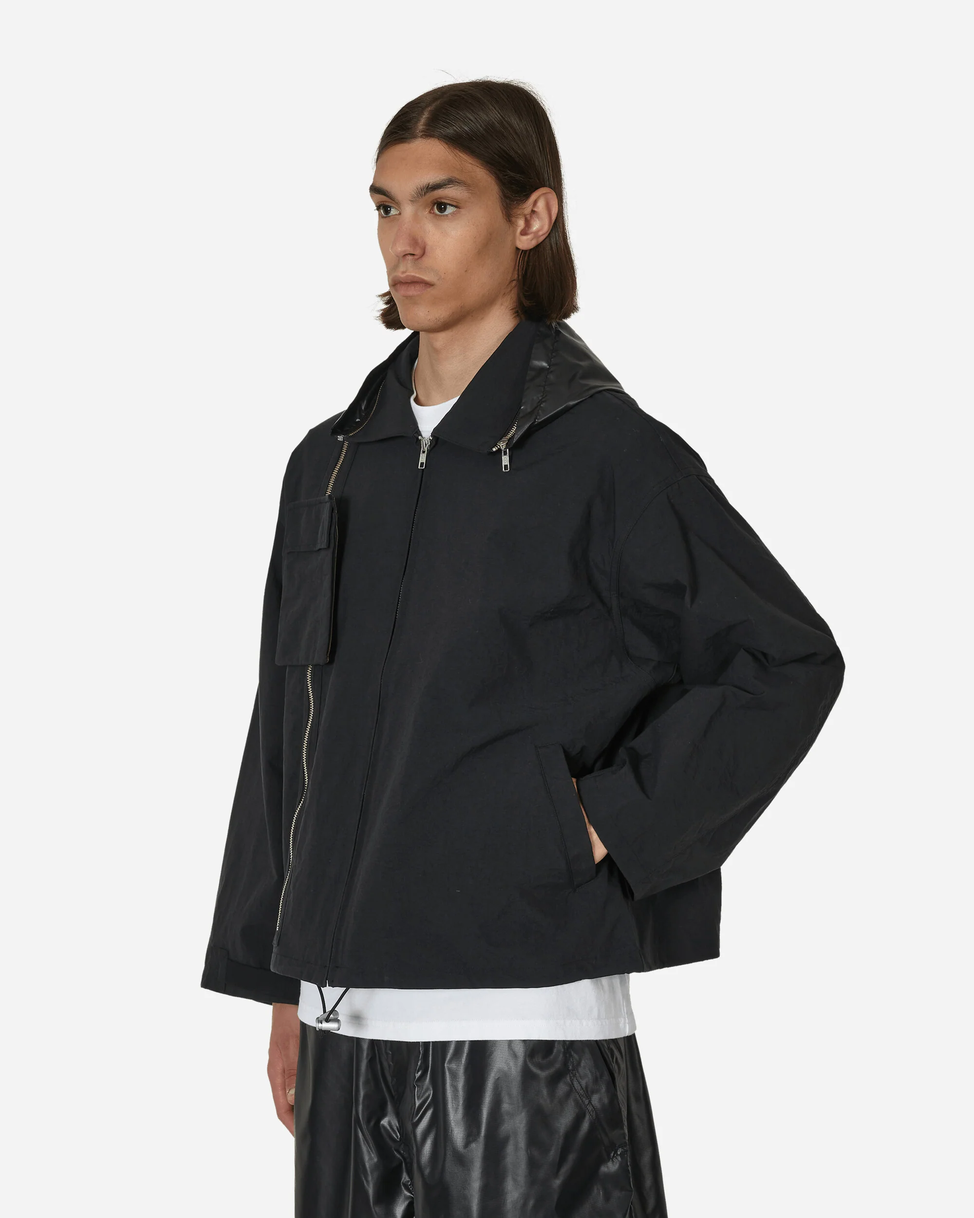 Hood Cut Moving Jacket Black - Image 2