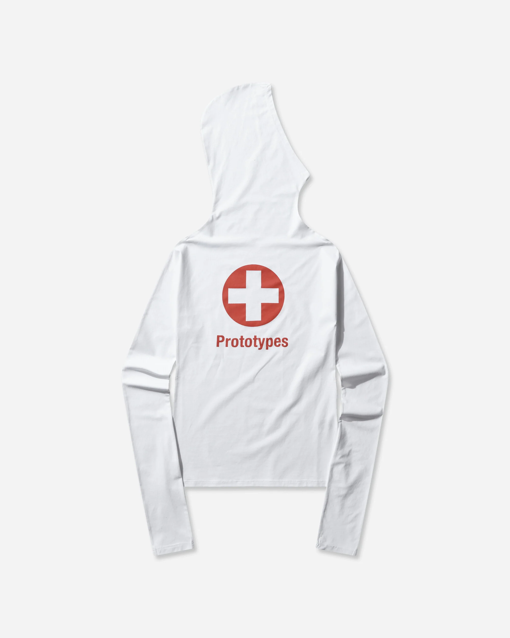 Women's Swiss Cross Twisted Hoodie White