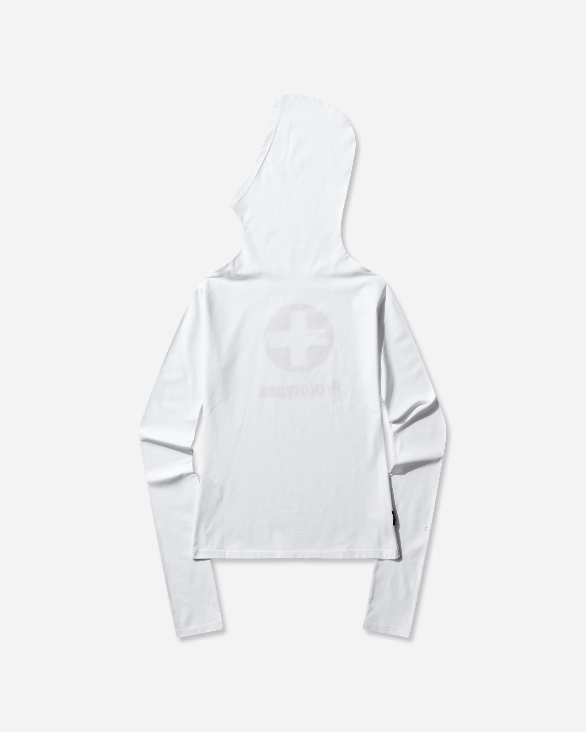 Women's Swiss Cross Twisted Hoodie White - Image 2