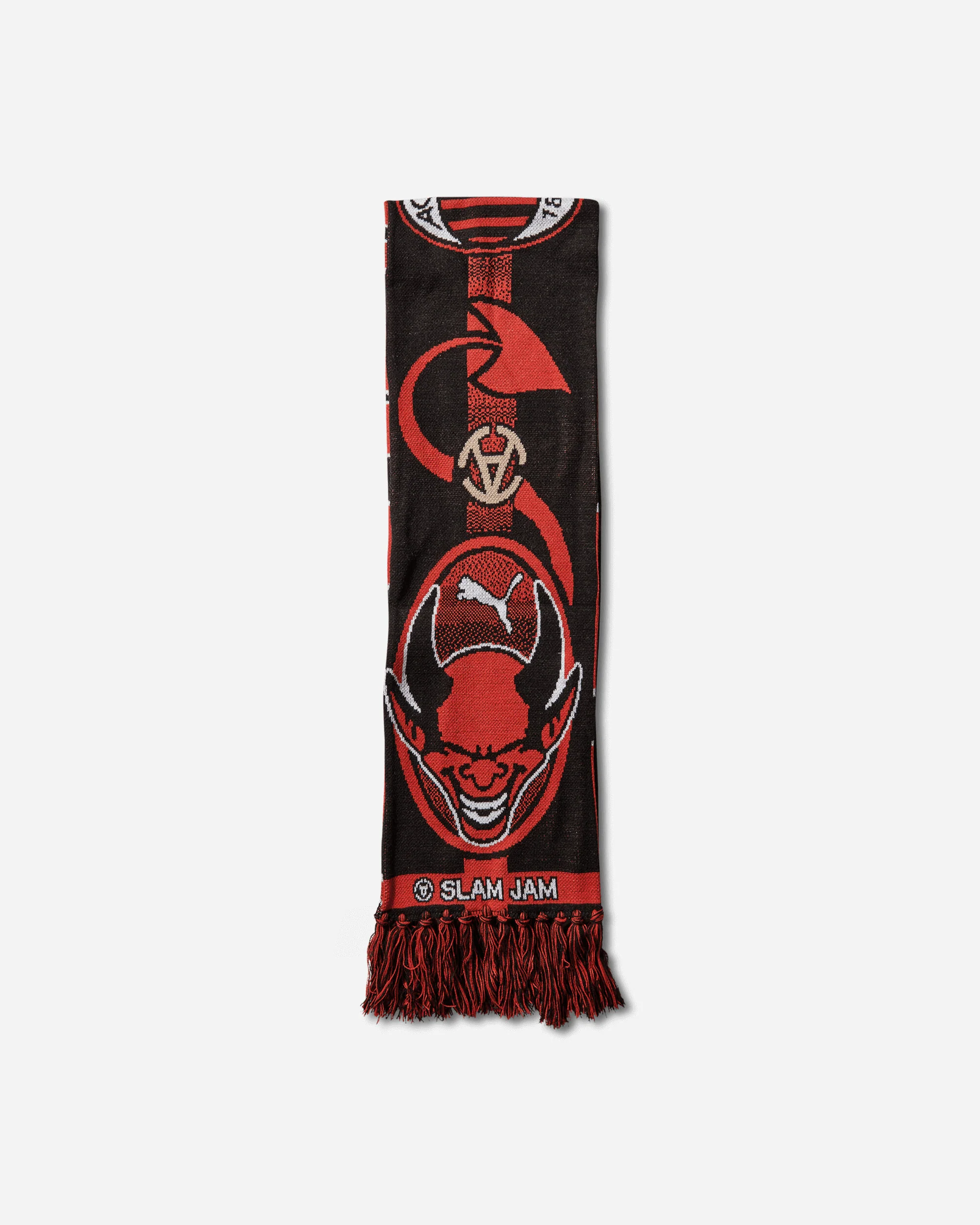 AC Milan x Slam Jam Scarf Black / For All Time Red