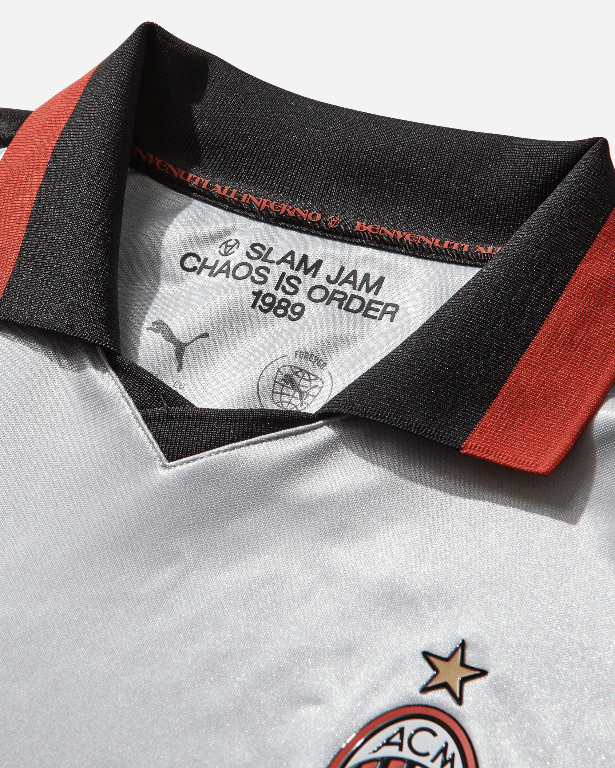AC Milan x Slam Jam Limited Edition Longsleeve Jersey Grey - Image 14