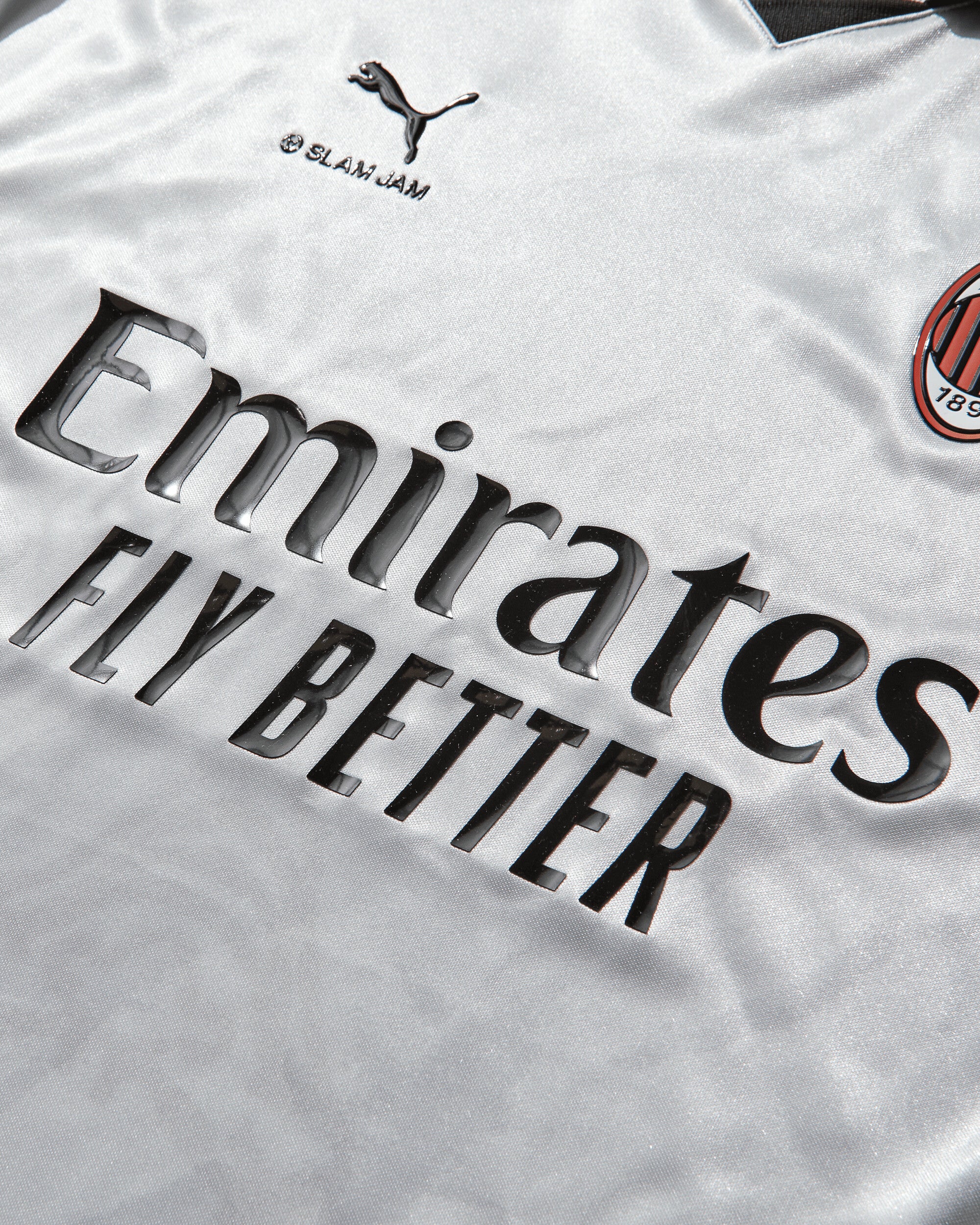 AC Milan x Slam Jam Limited Edition Longsleeve Jersey Grey - Image 8