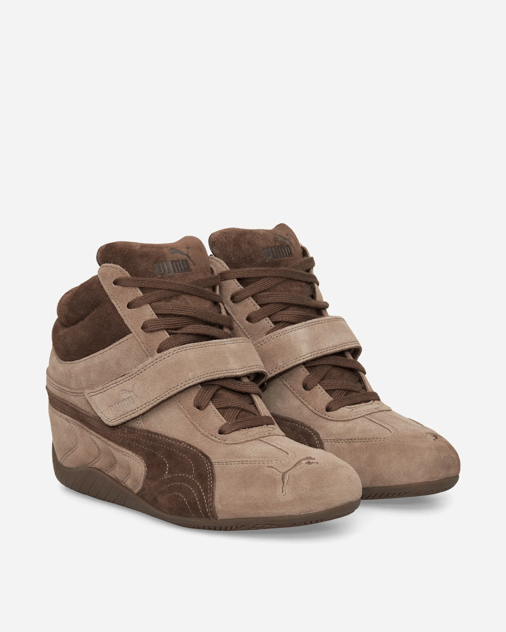 Women's Speedcat Wedge Sneakers Totally Taupe / Chocolate - Image 2