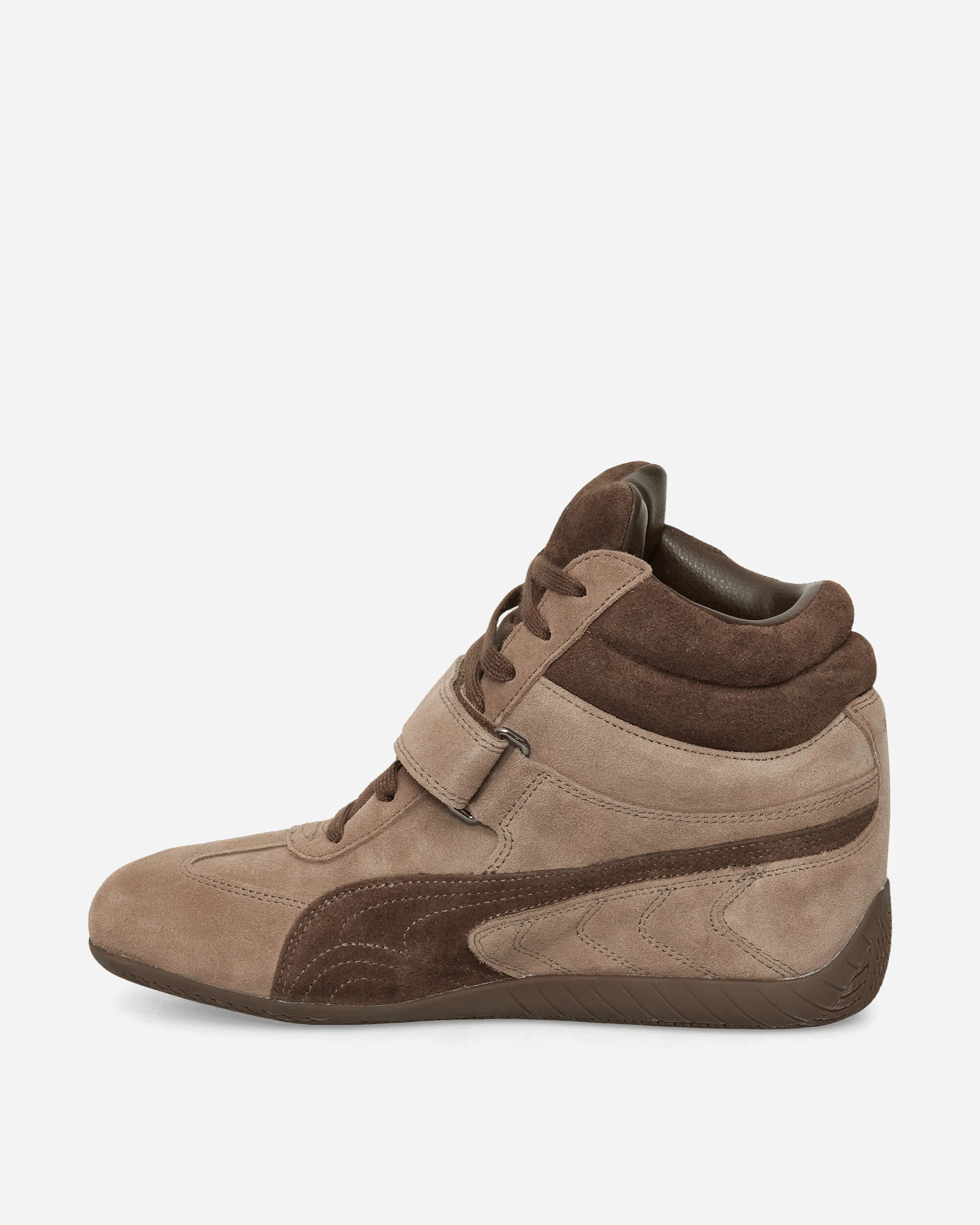 Women's Speedcat Wedge Sneakers Totally Taupe / Chocolate - Image 3