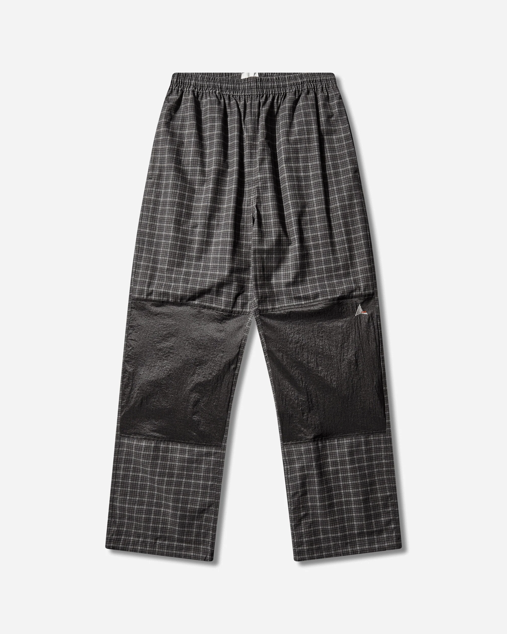 Men's Aaair FloWeave Printed Check Elasticated Waistband Pants Anthracite