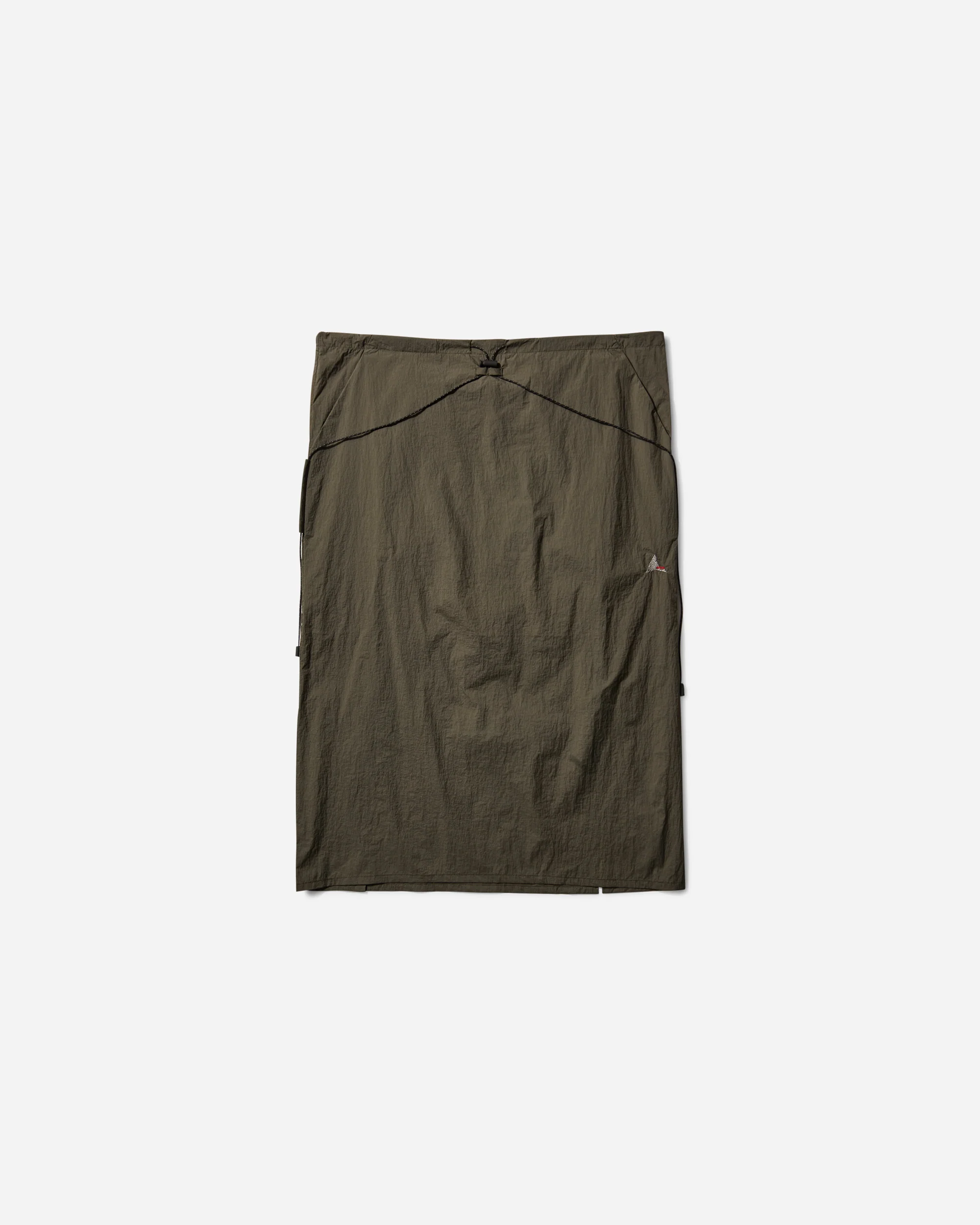 Women's Gly See Through Mid Skirt Olive