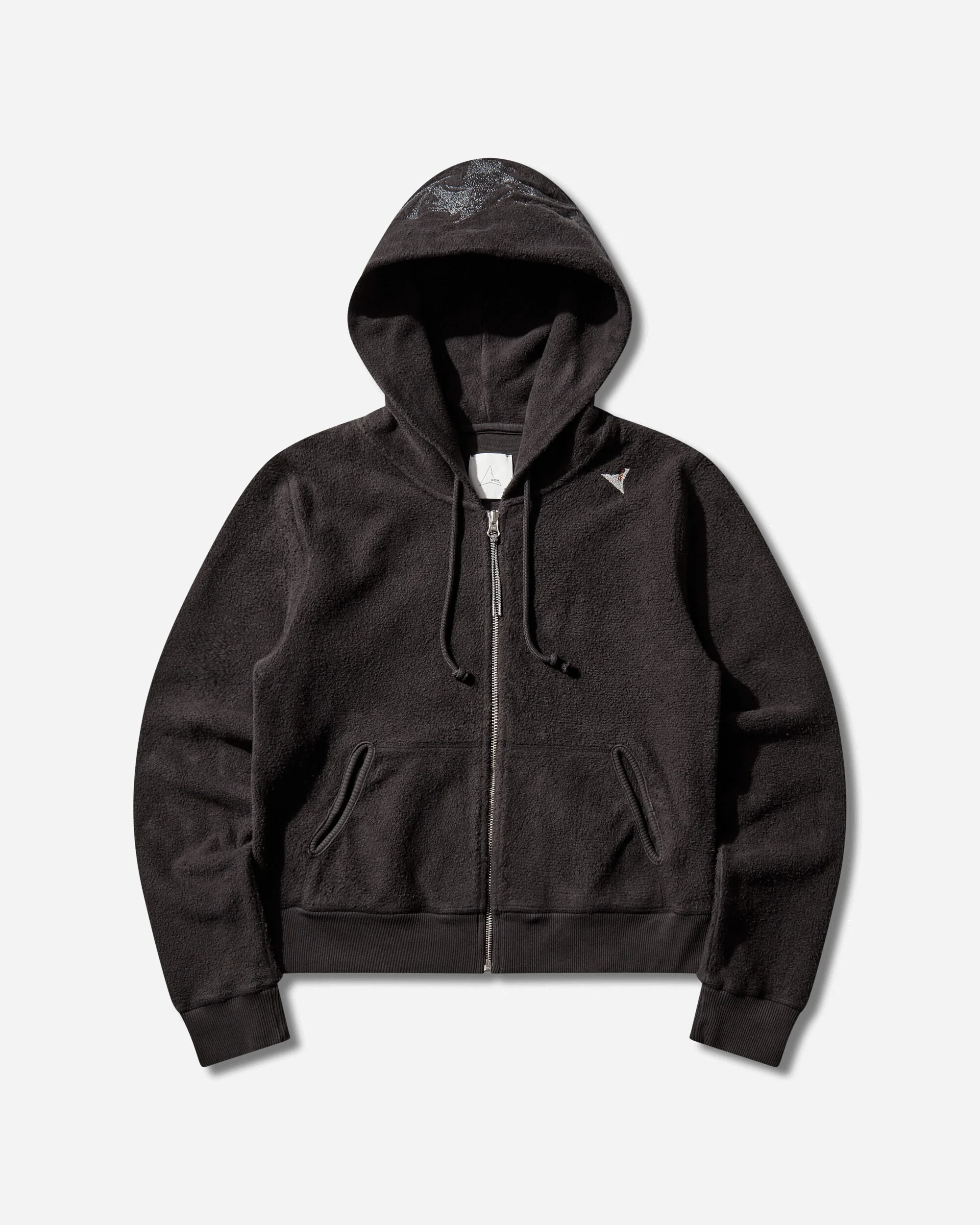 Women's Guniy Inside Out Zip-Up Baby Hoodie Washed Black
