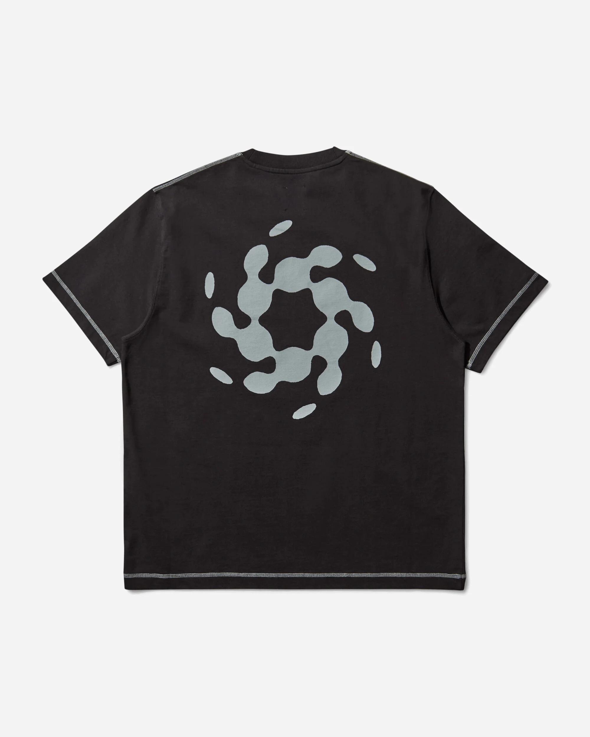 Men's Info Stitch Organic T-Shirt Black - Image 2