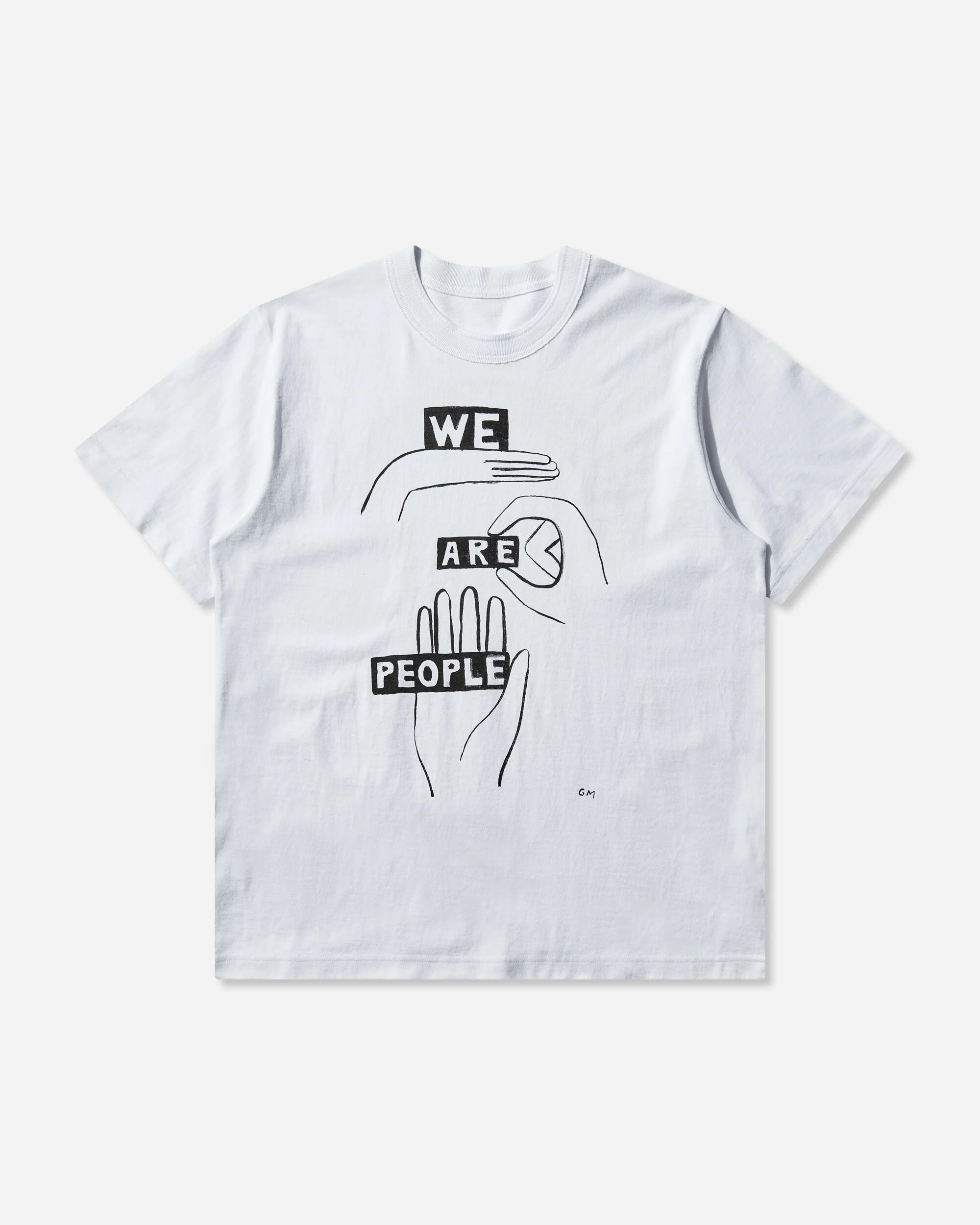 Men's geoff sacai Print T-Shirt White