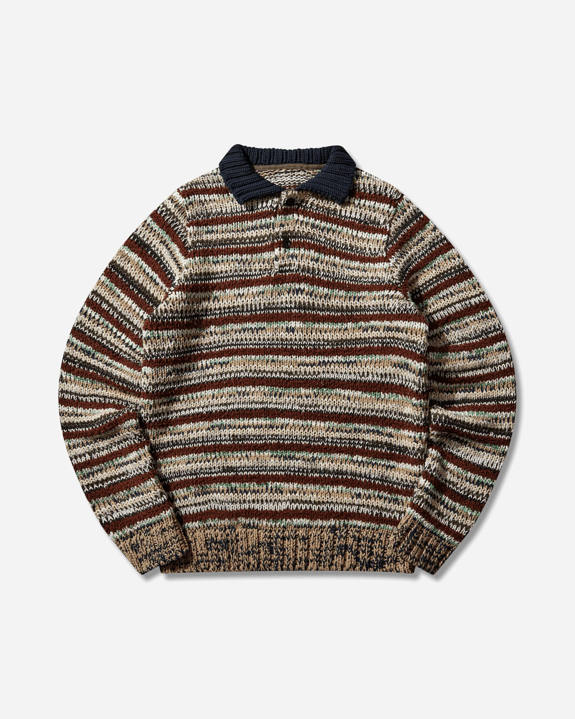 Men's Mix Knit Pullover Beige