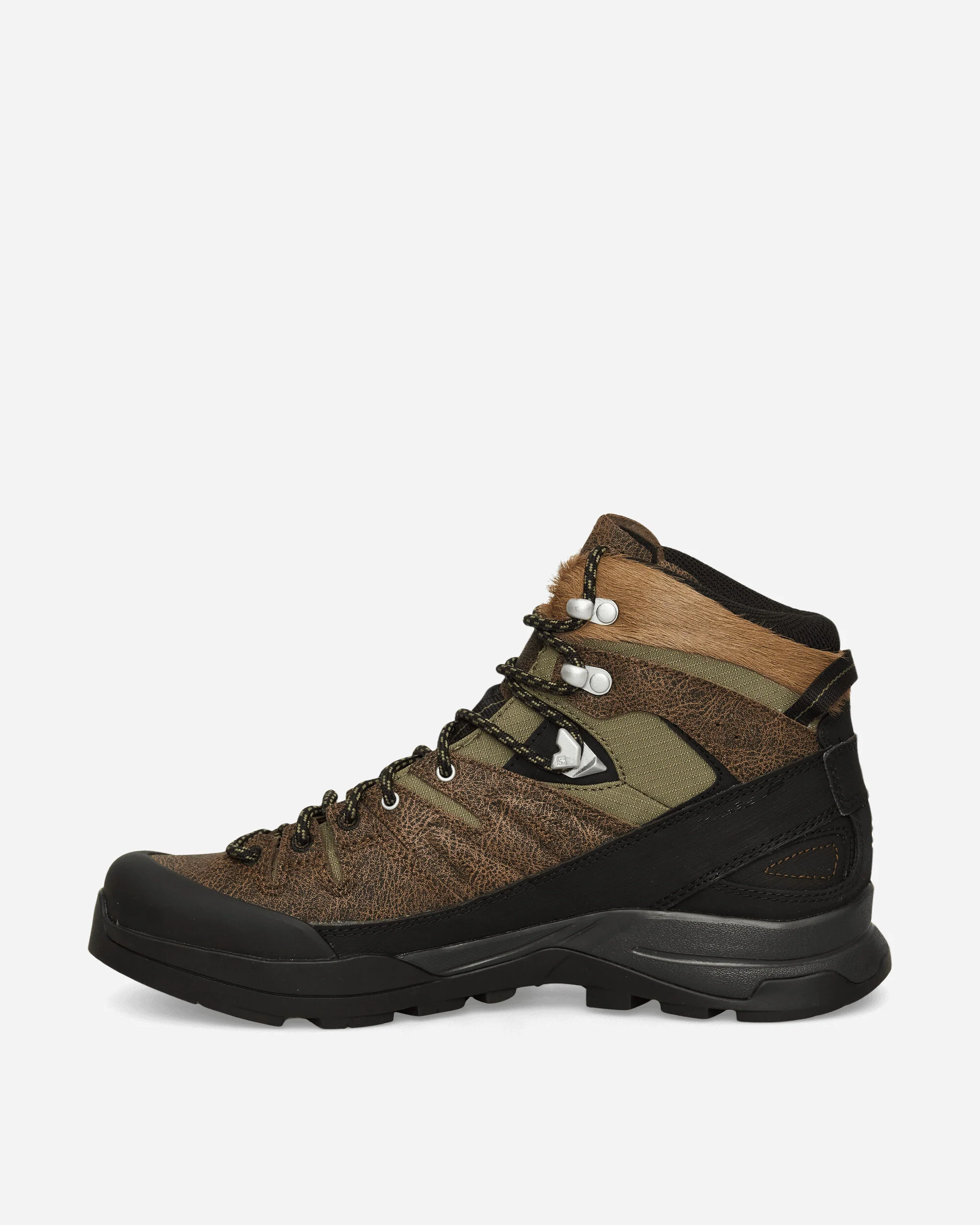 X-ALP Mid GORE-TEX Distressed Leather Boots Dark Earth / Black / Deep Lichen Green - Image 3