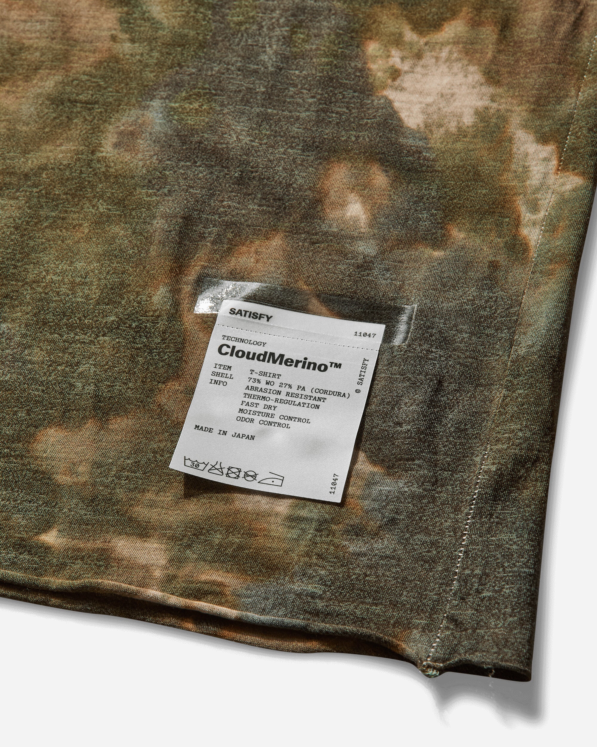 Men's CloudMerino T-Shirt Batik Military Olive - Image 3