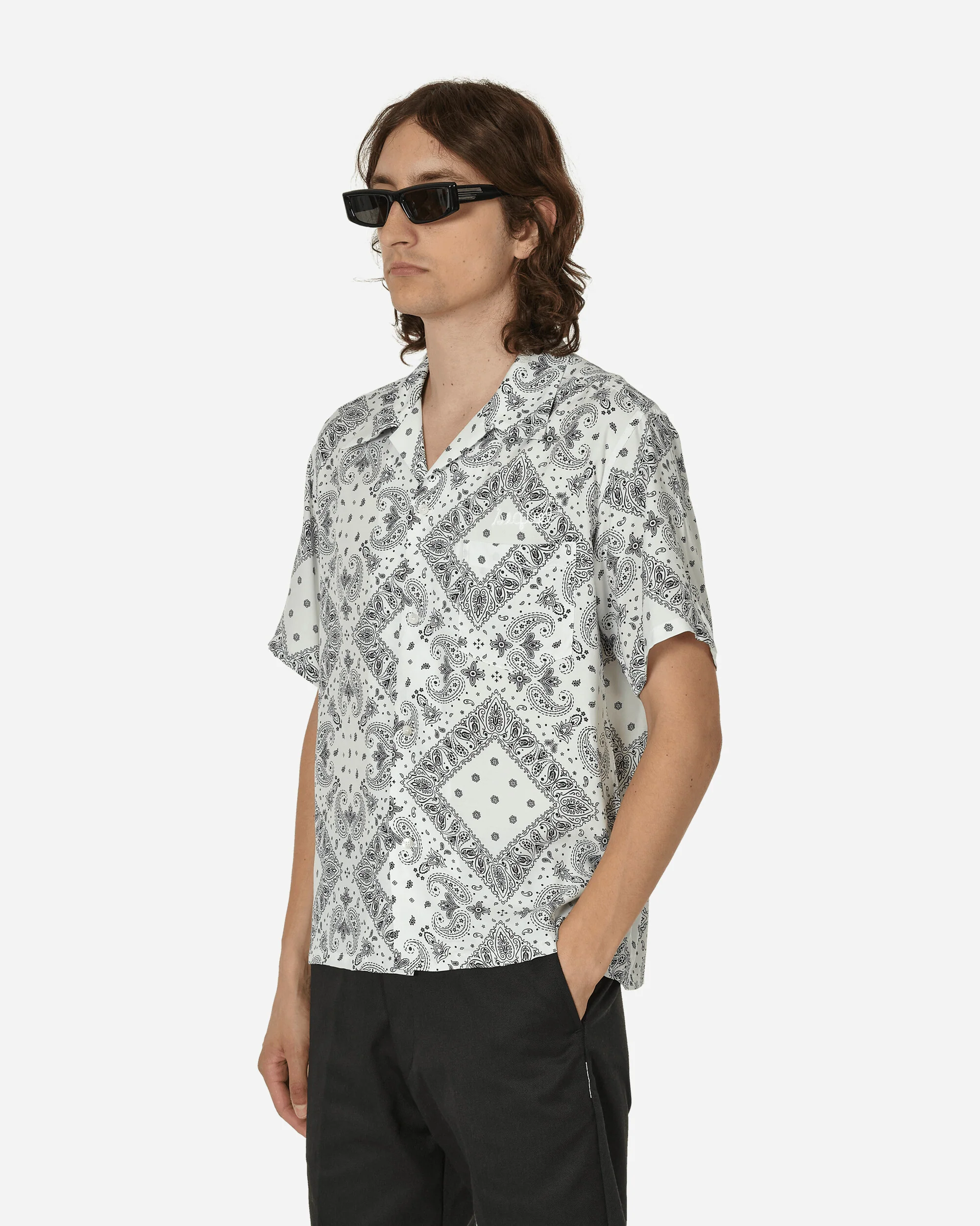 Open Collar Shirt White - Image 2