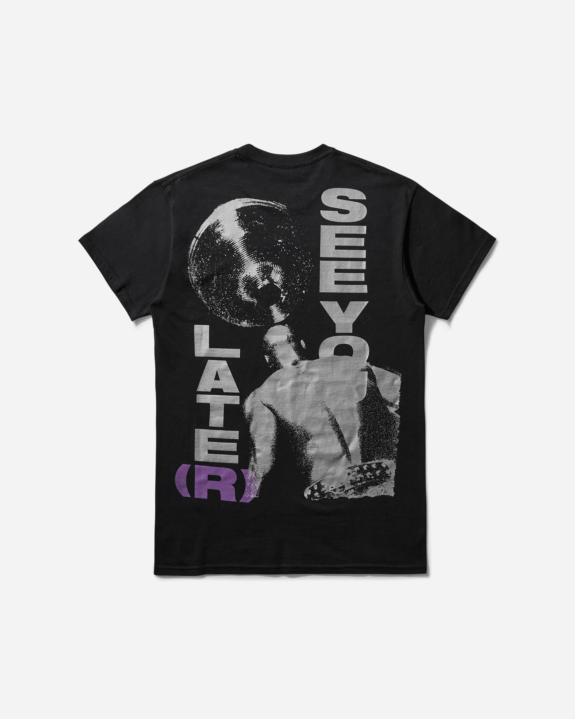 Men's Tenax SEE YOU LATE(R) T-Shirt Black - Image 2