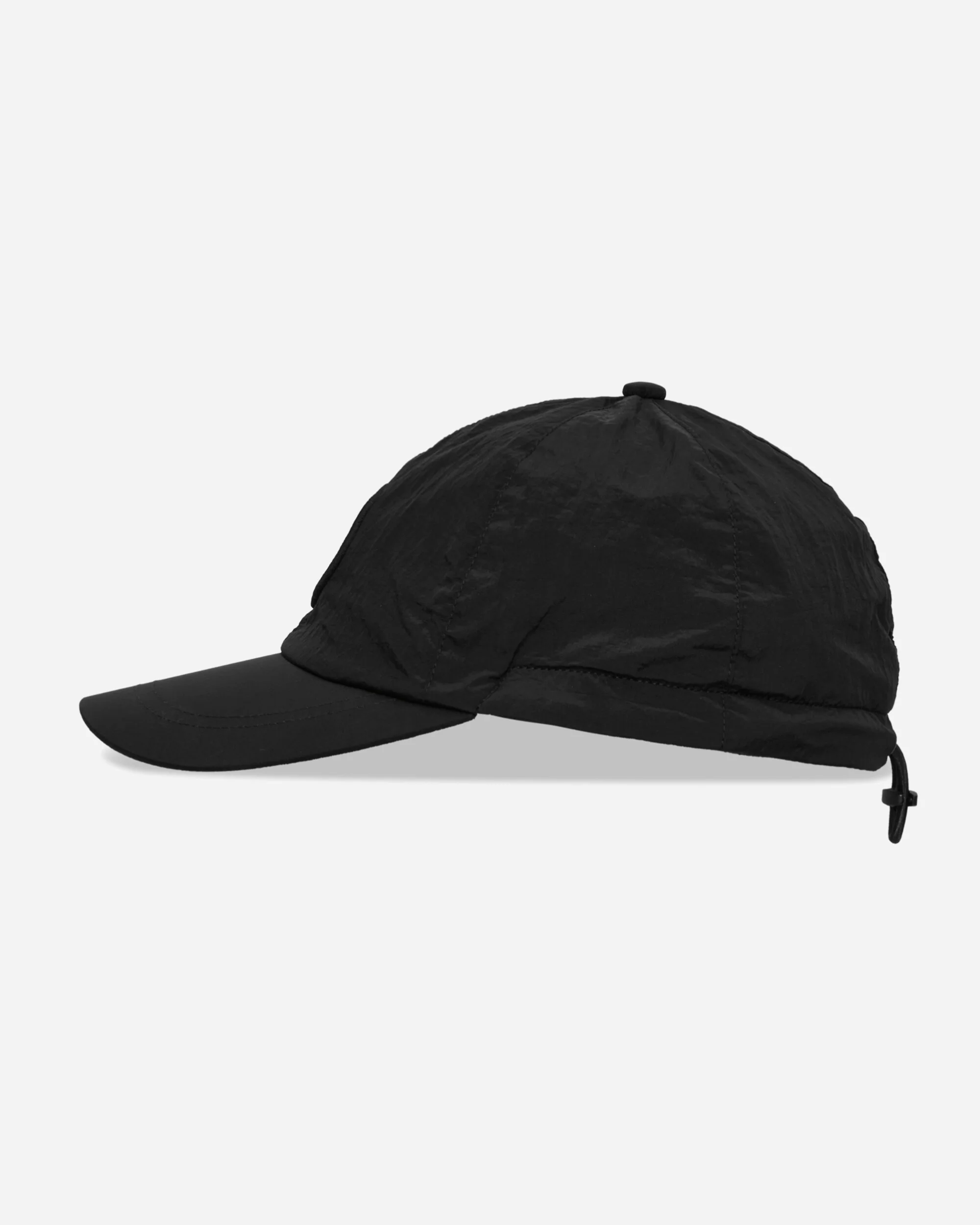 Nylon Metal Baseball Cap Black - Image 3