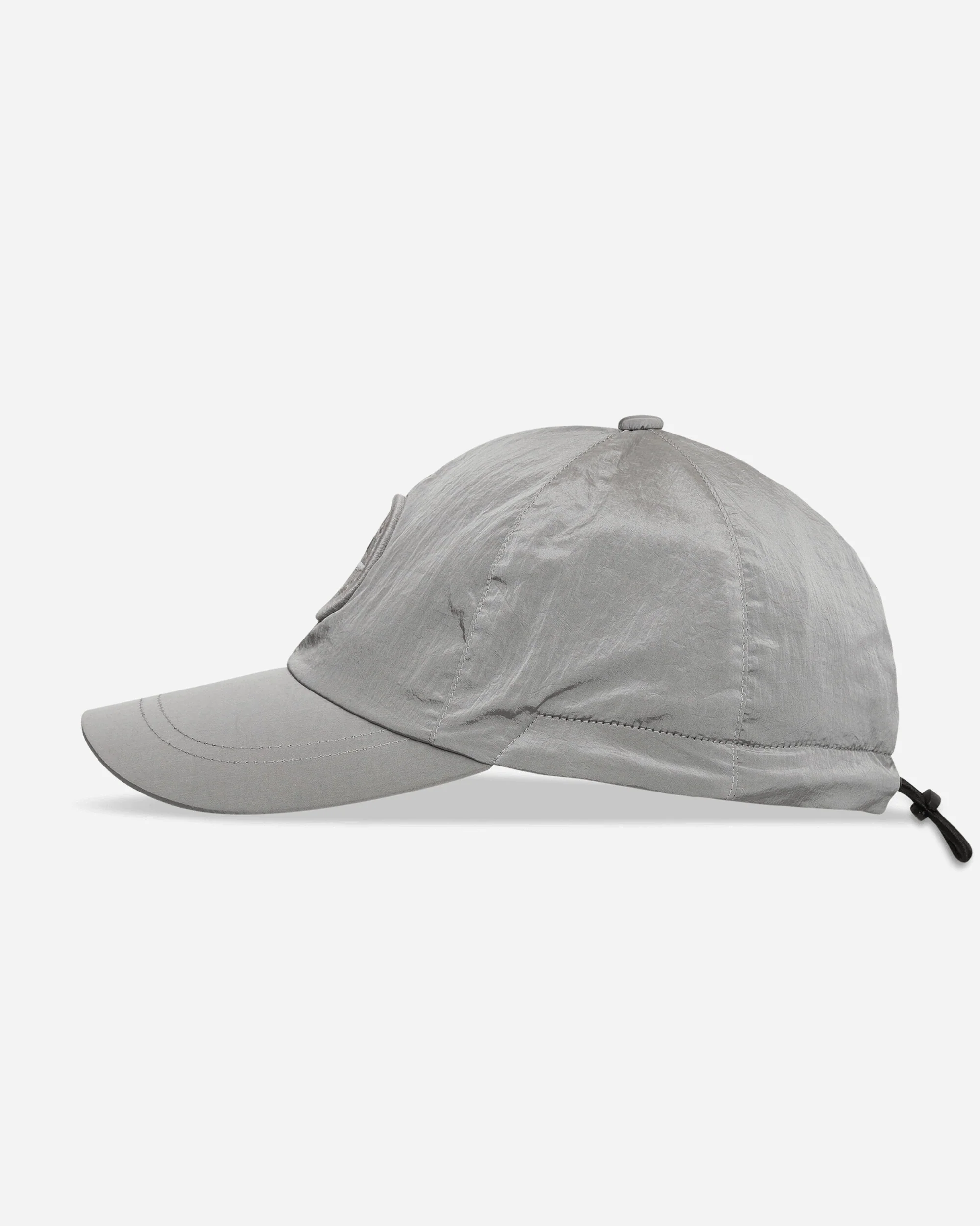 Nylon Metal Baseball Cap Pearl Grey - Image 3