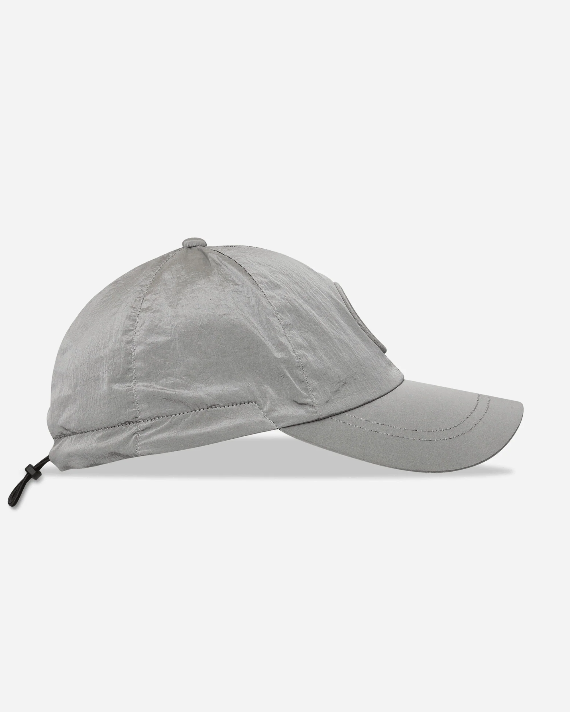 Nylon Metal Baseball Cap Pearl Grey - Image 5