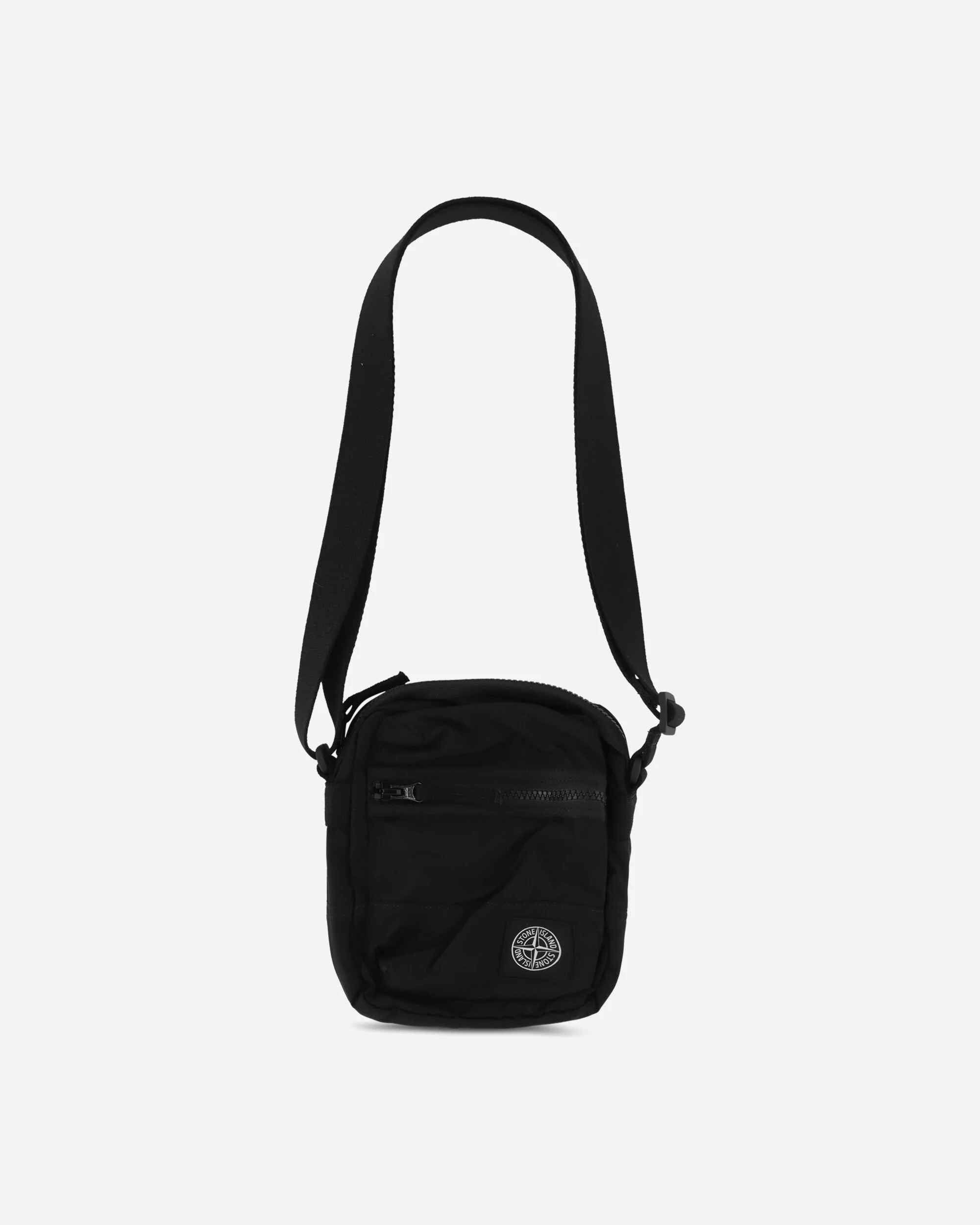 Coated Nylon Metal Pouch Bag Black - Image 3