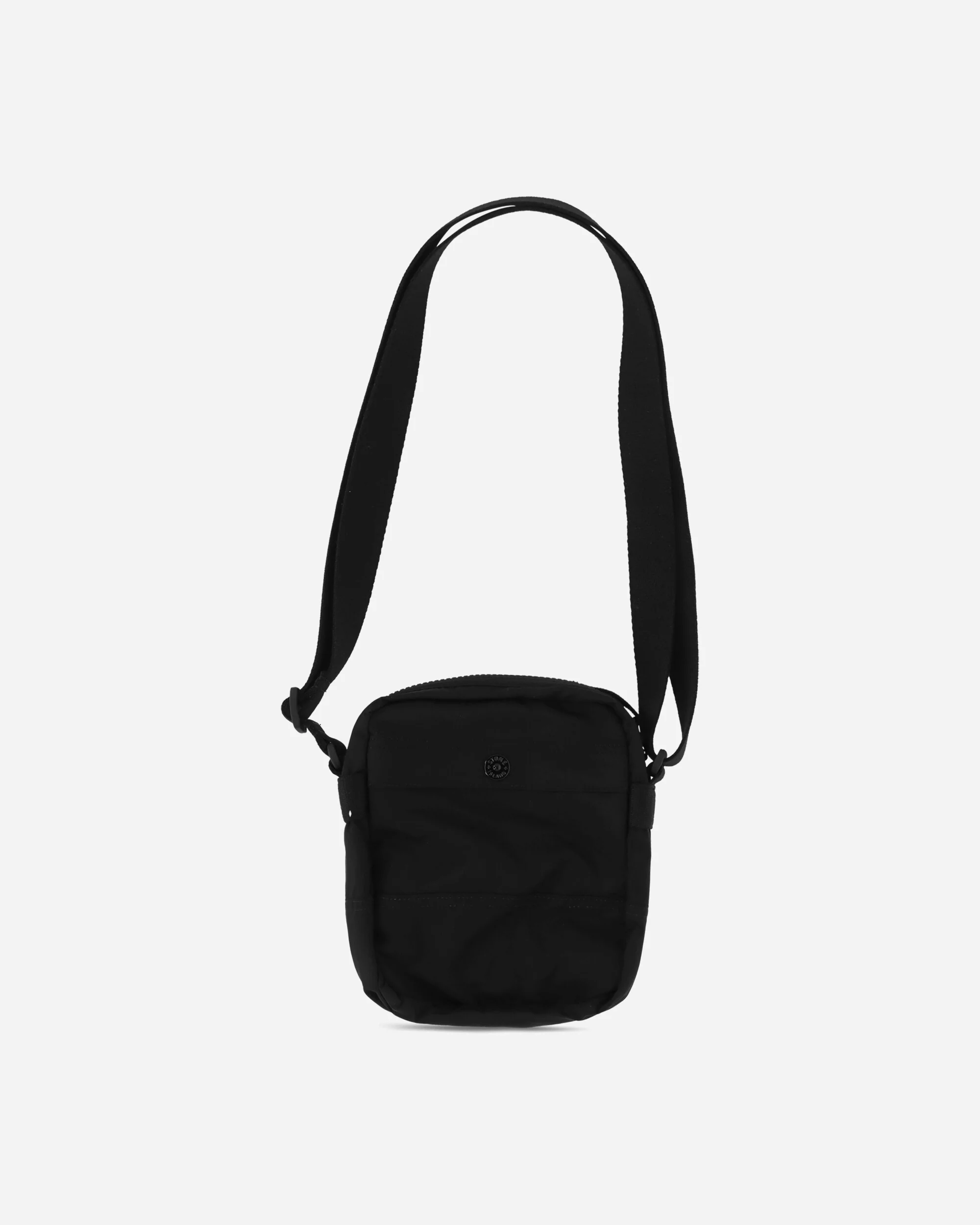 Coated Nylon Metal Pouch Bag Black - Image 4