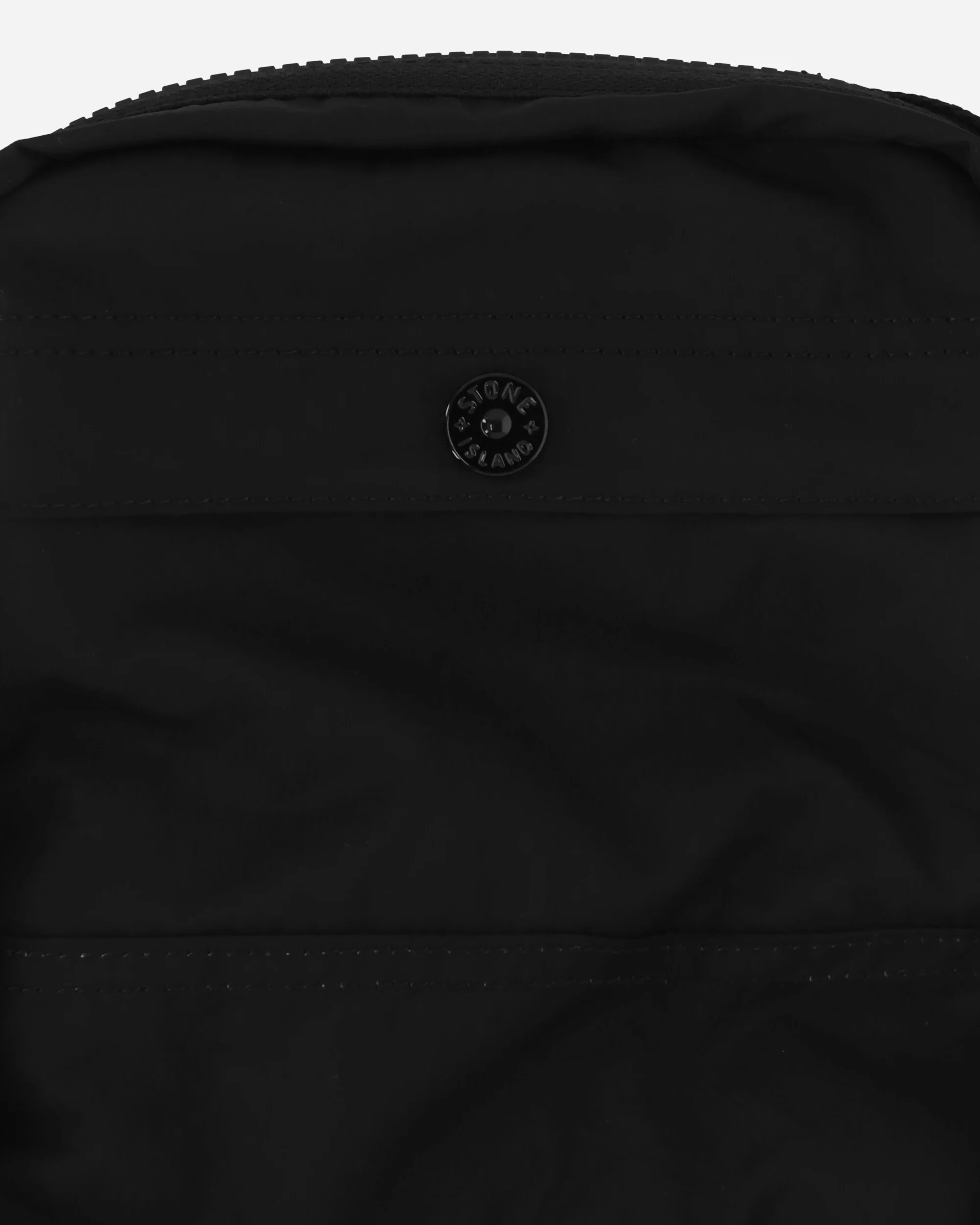 Coated Nylon Metal Pouch Bag Black - Image 5