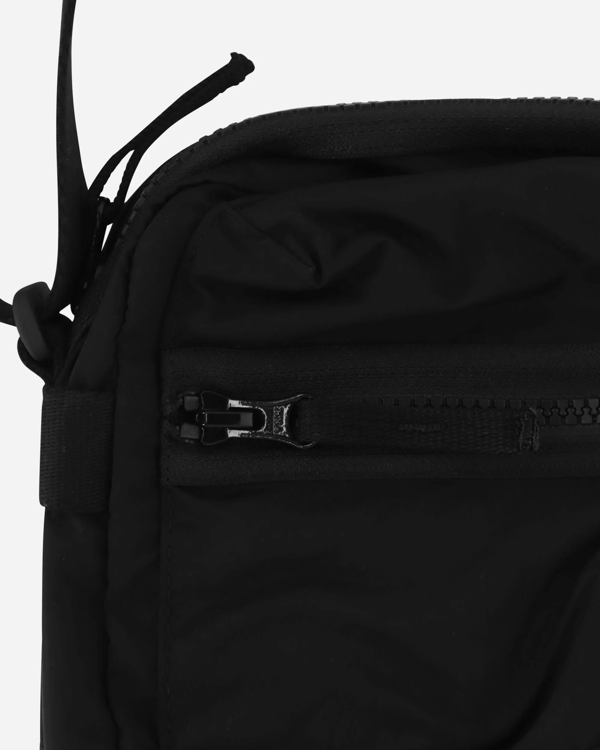 Coated Nylon Metal Pouch Bag Black - Image 6