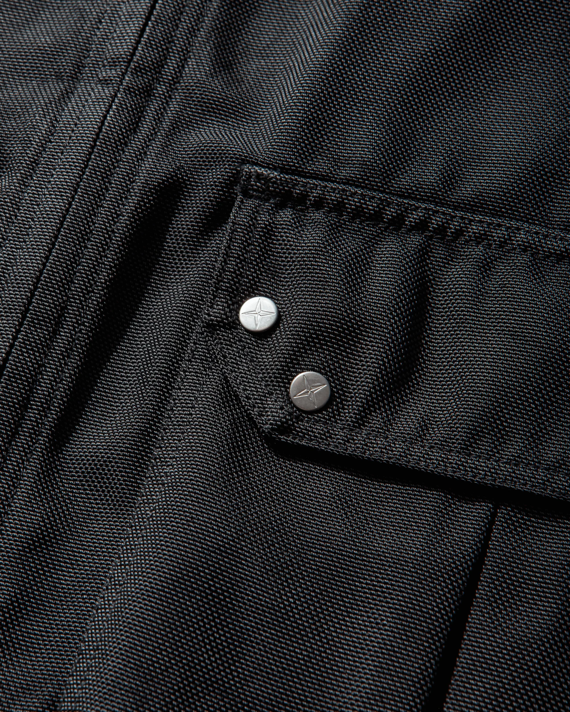 Men's Dense Oxford Nylon-TC Coach Jacket Navy Blue - Image 4