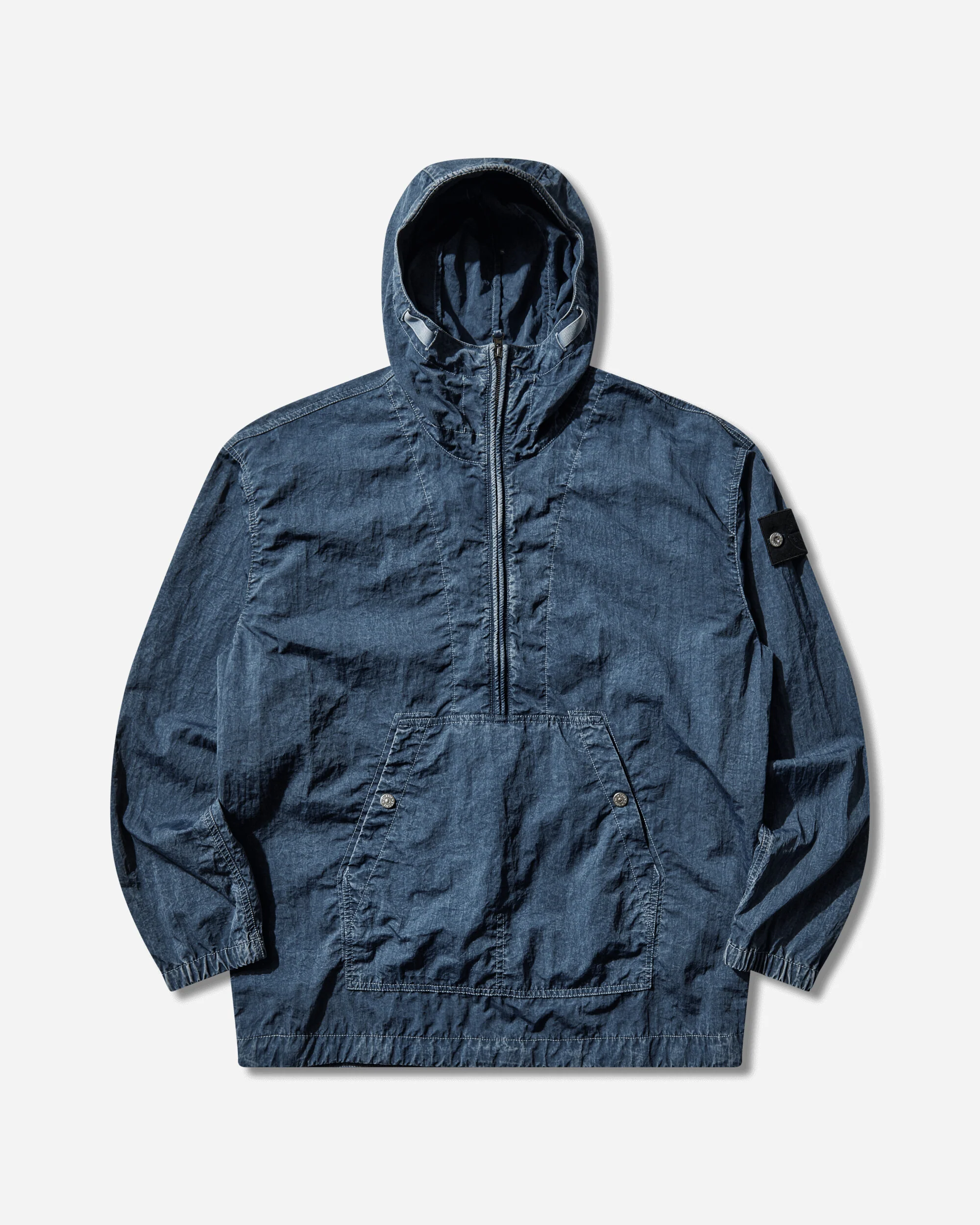 Men's Hollow Fibre Nylon Indigo-TC + Marmo Corrosion Hooded Anorak Indigo