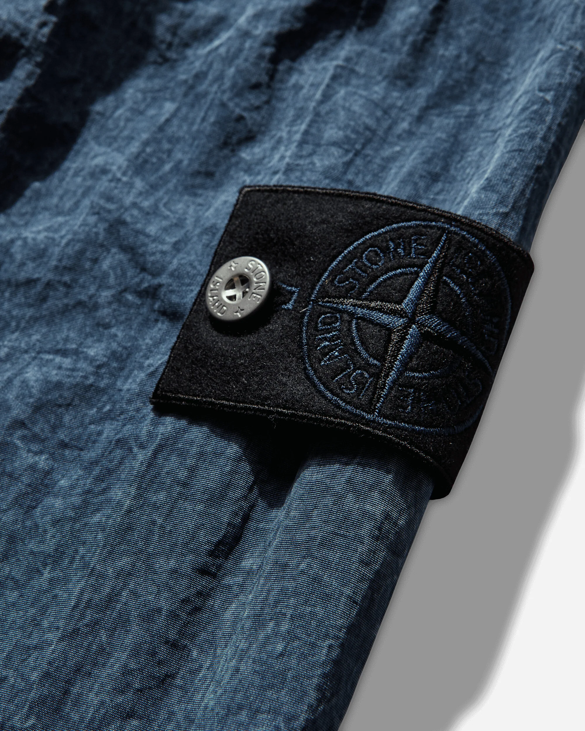 Men's Hollow Fibre Nylon Indigo-TC + Marmo Corrosion Hooded Anorak Indigo - Image 4