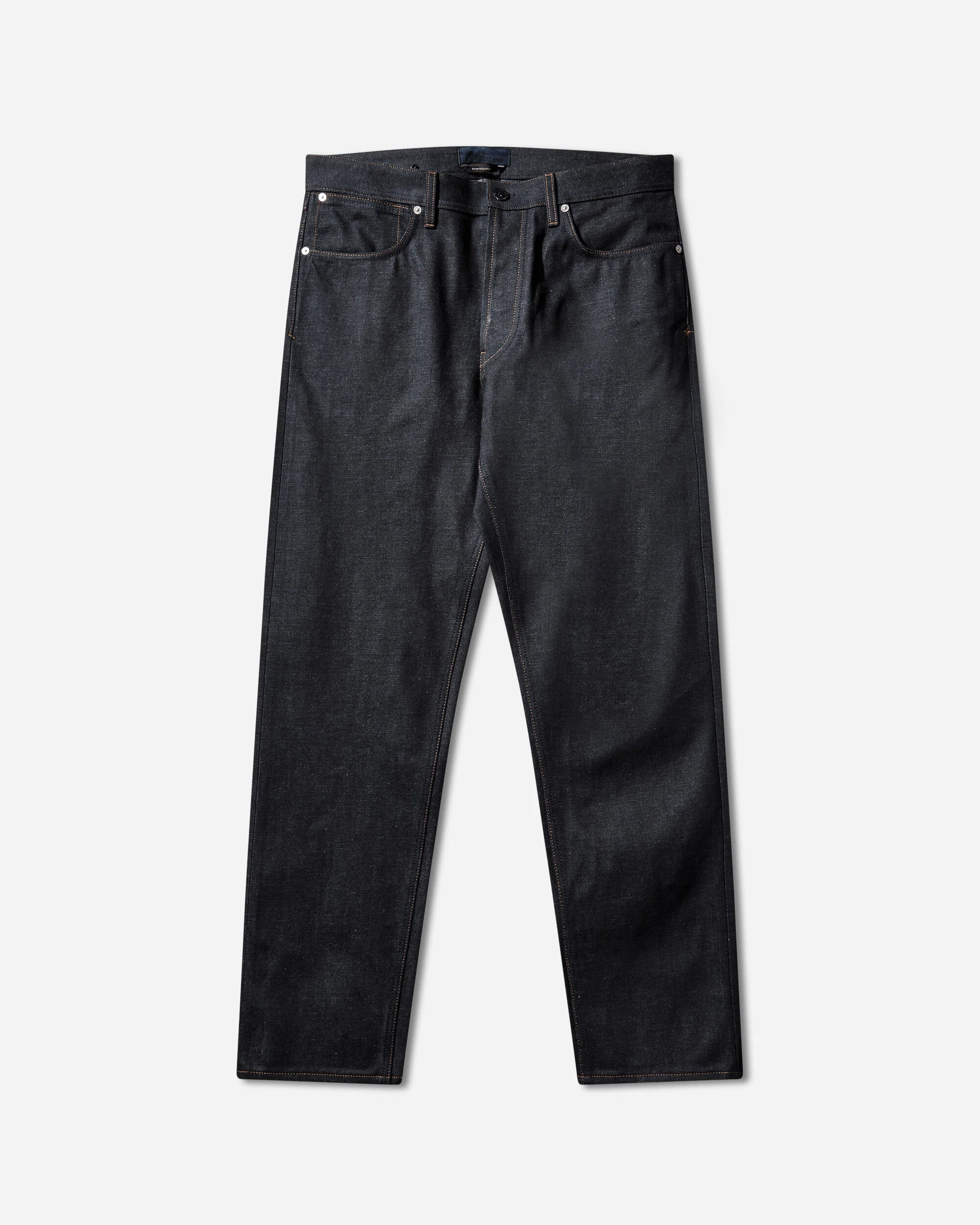 Men's Selvedge Indigo Denim-Raw Regular Fit Jeans Blue Raw