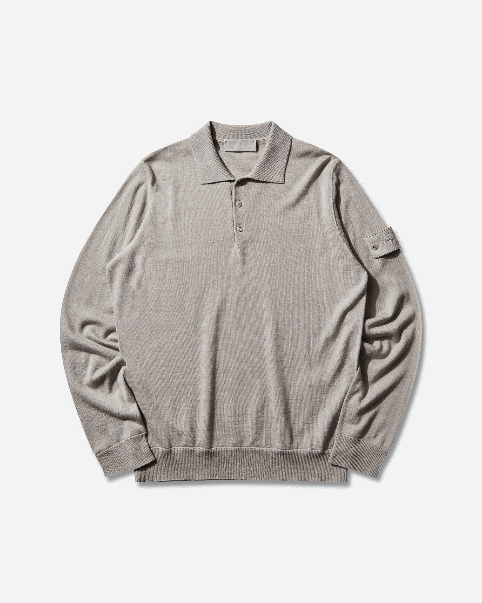 Men's Ghost Light Pure RWS Wool_S.I. Polo Sweater Dust Grey