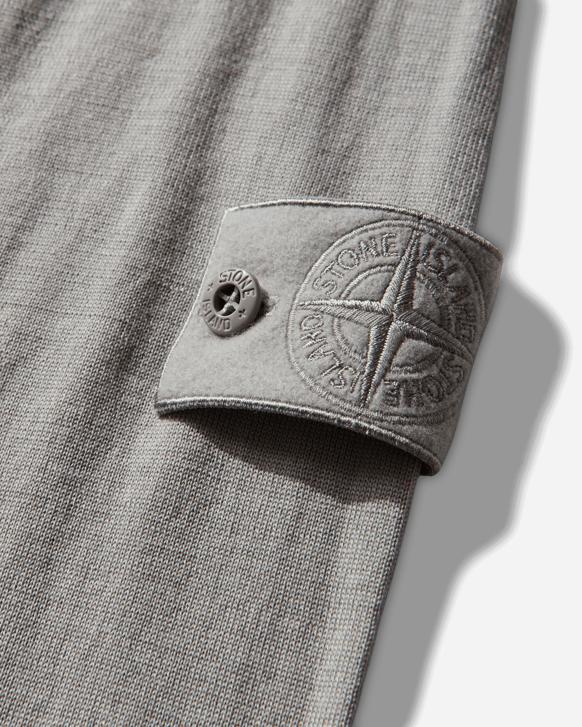 Men's Ghost Light Pure RWS Wool_S.I. Polo Sweater Dust Grey - Image 3