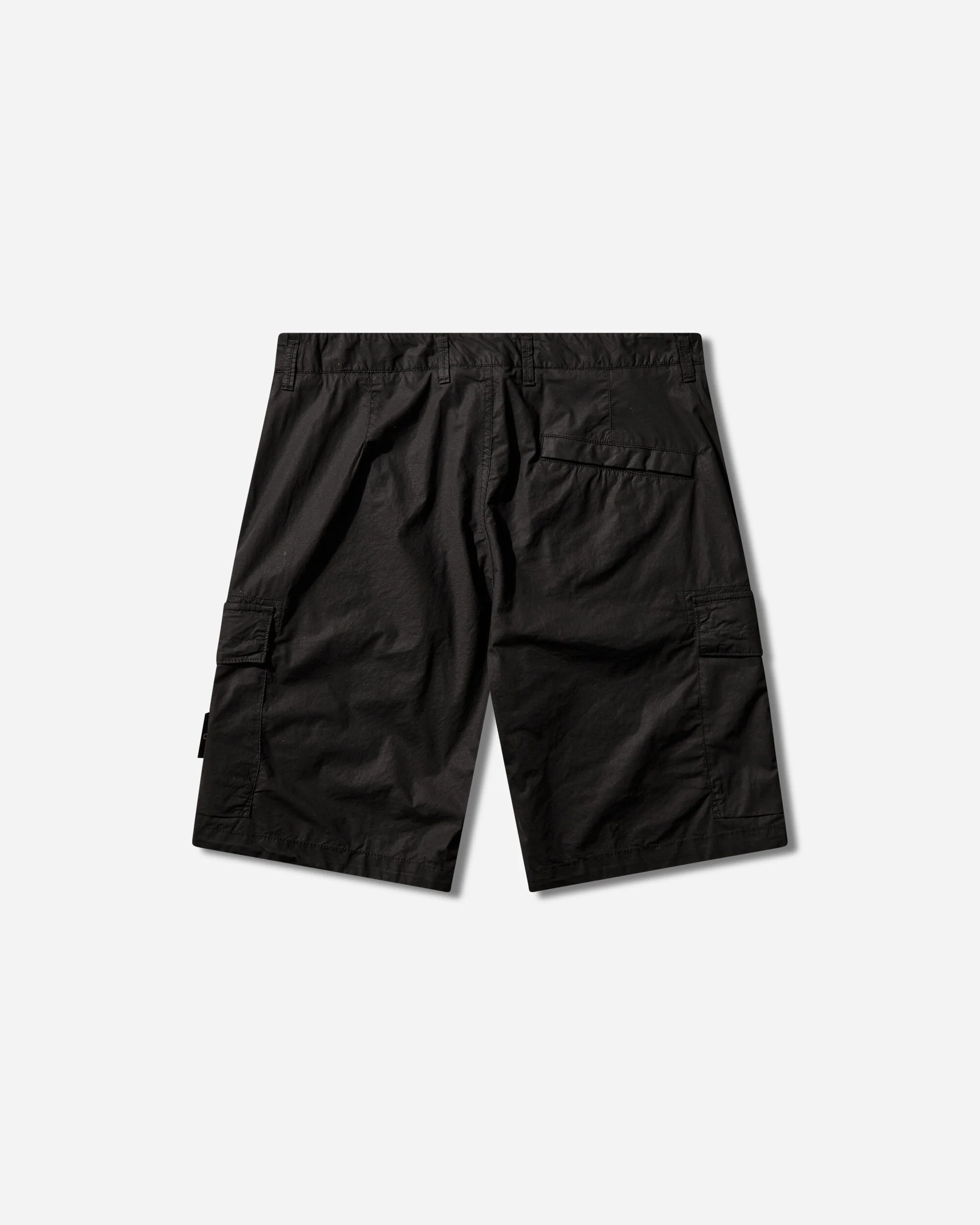 Men's Stretch Cotton Tela 'Paracadute' Cargo Shorts Black - Image 2
