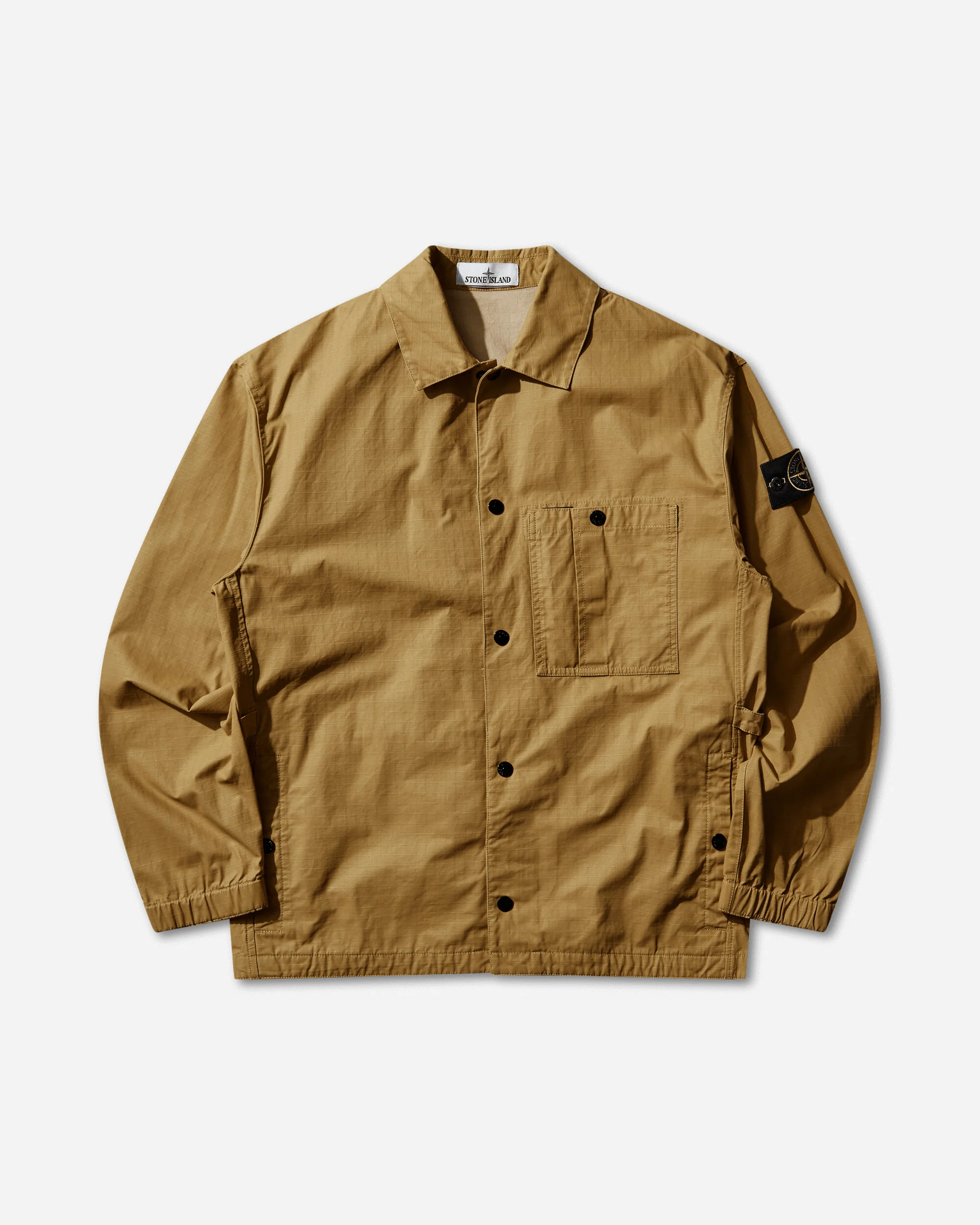 Men's Double-Coated Cotton Ripstop Overshirt Mustard