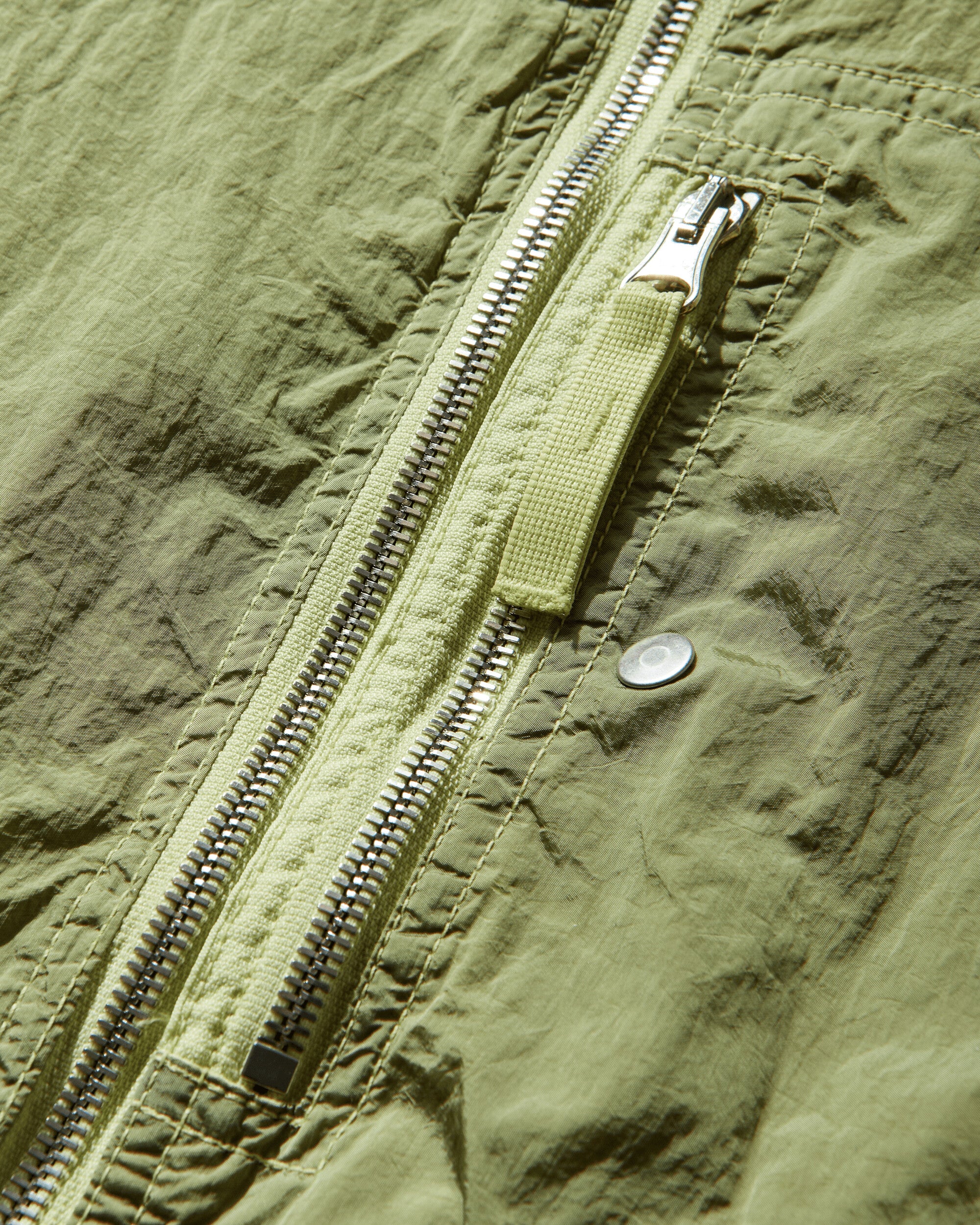 Men's Nylon Metal Overshirt Lemon - Image 4